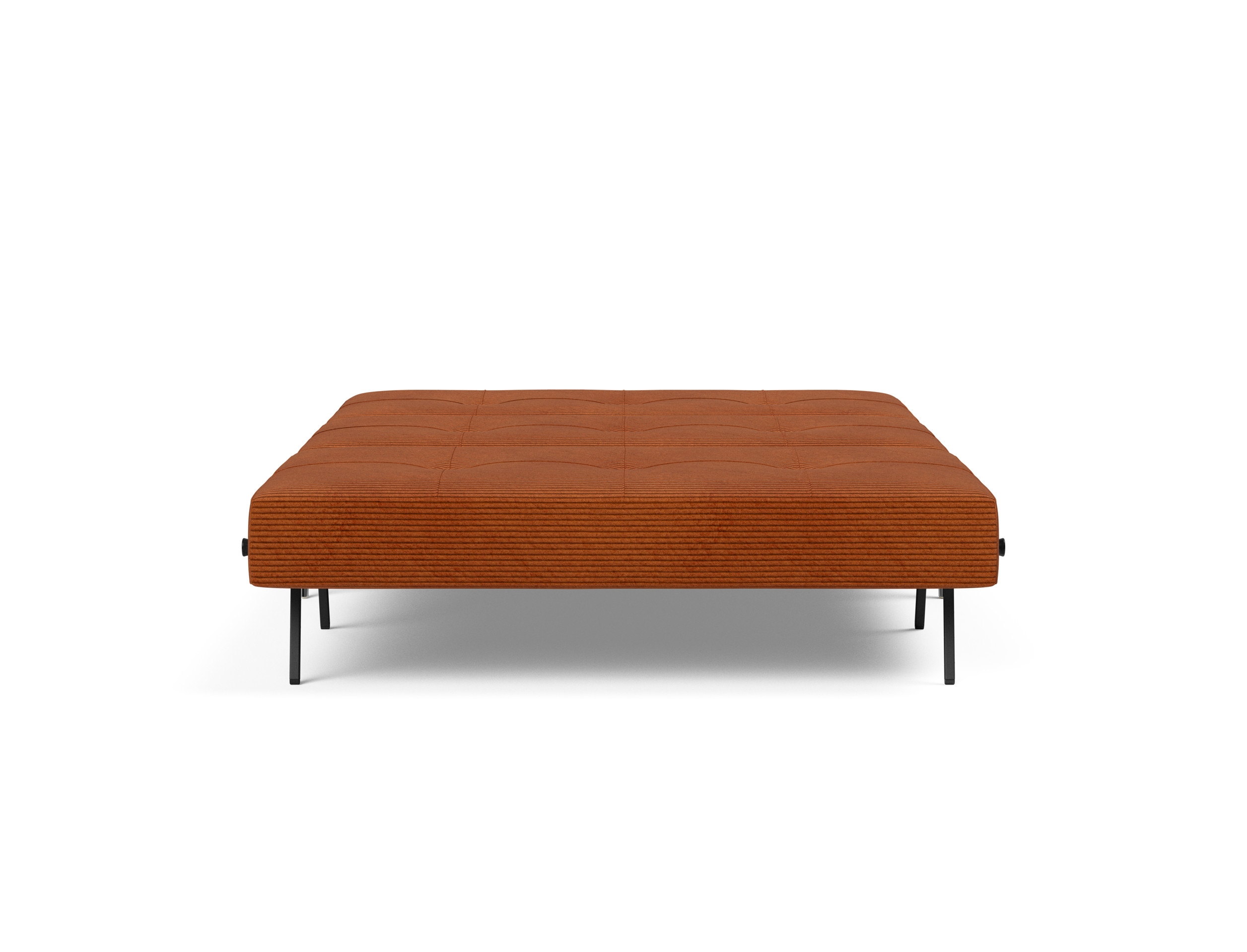 Cubed Deluxe Fabric Sofa Bed w/Aluminum Legs, Full Size