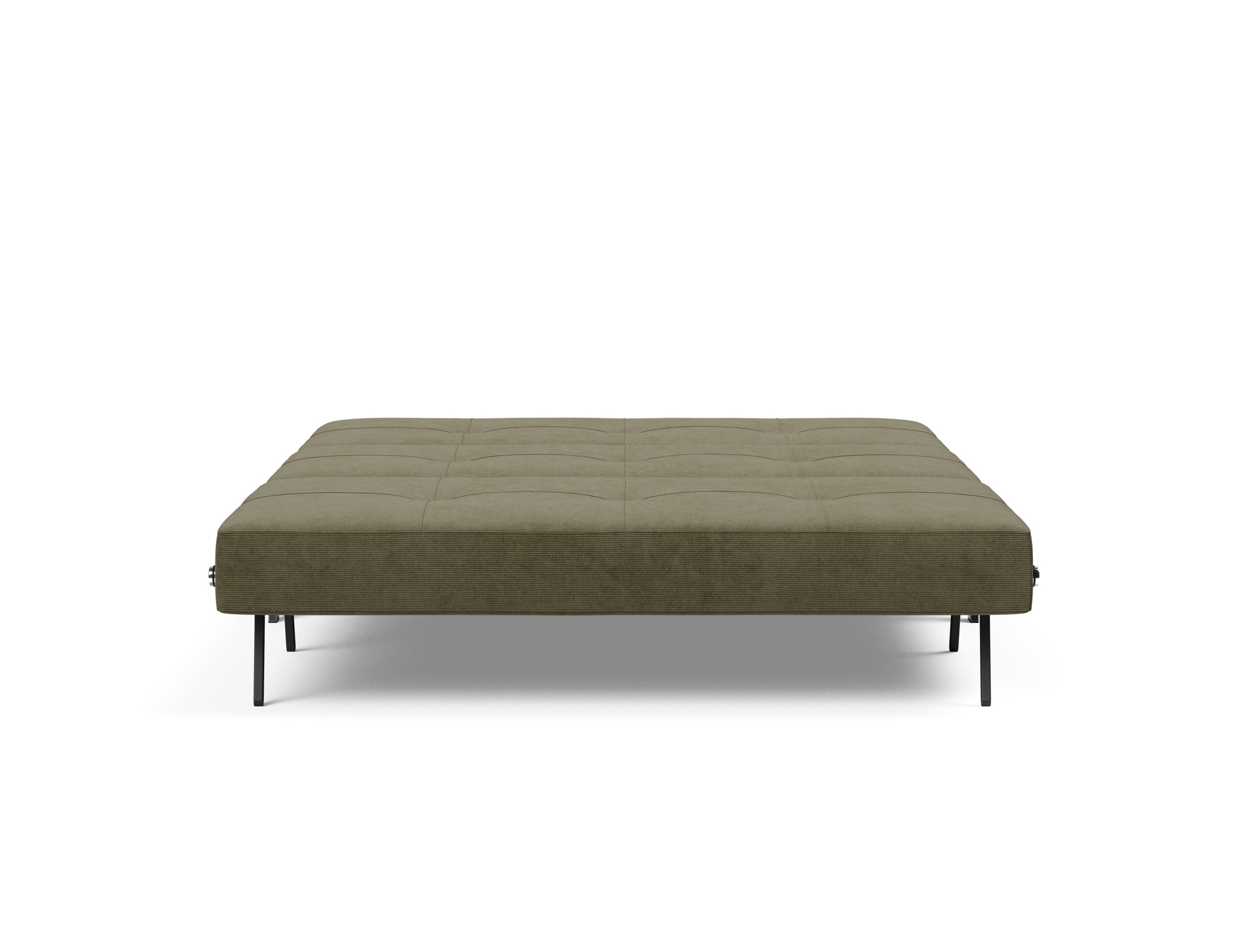 Cubed Deluxe Fabric Sofa Bed w/Chrome Legs, Queen Size