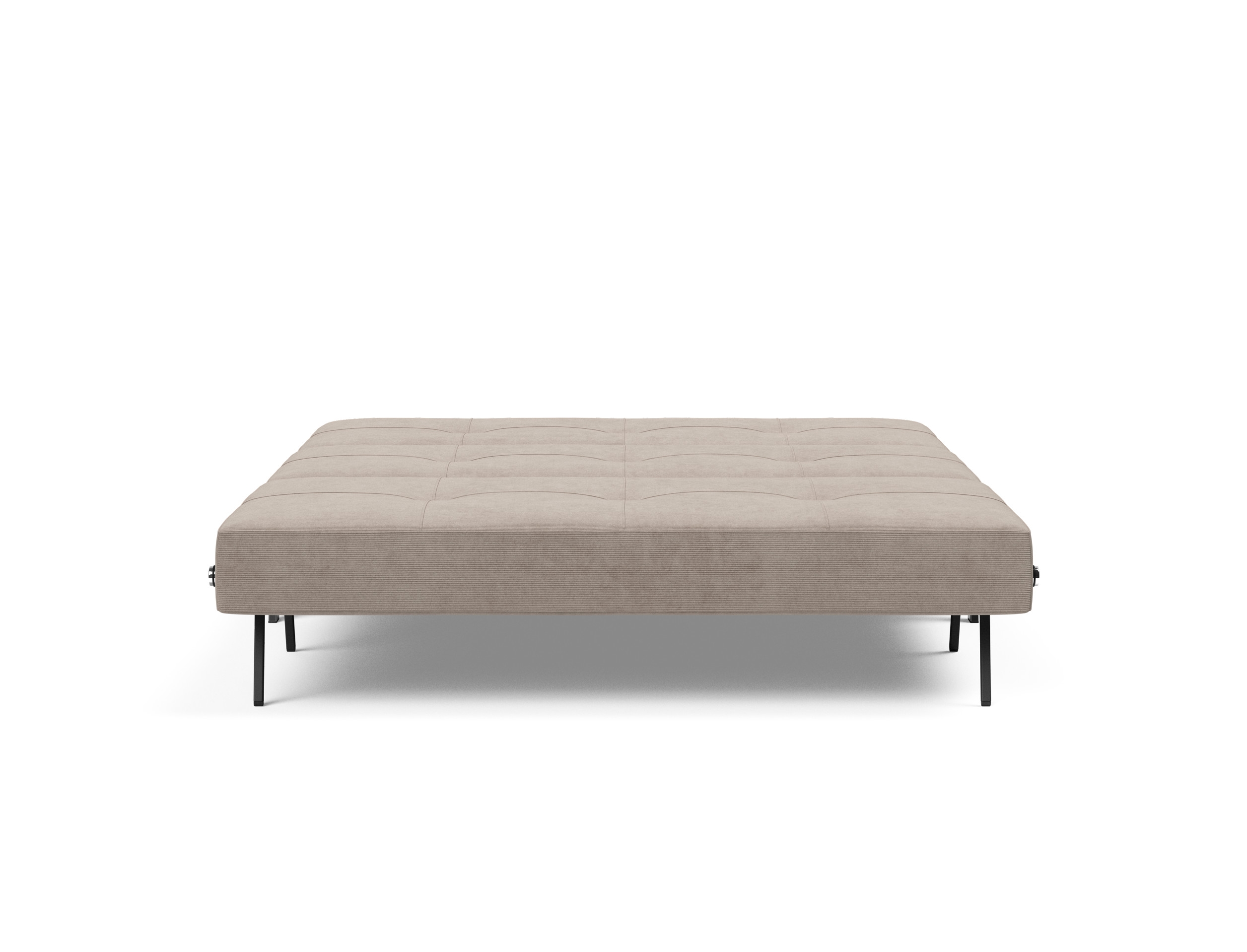 Cubed Deluxe Fabric Sofa Bed w/Chrome Legs, Queen Size
