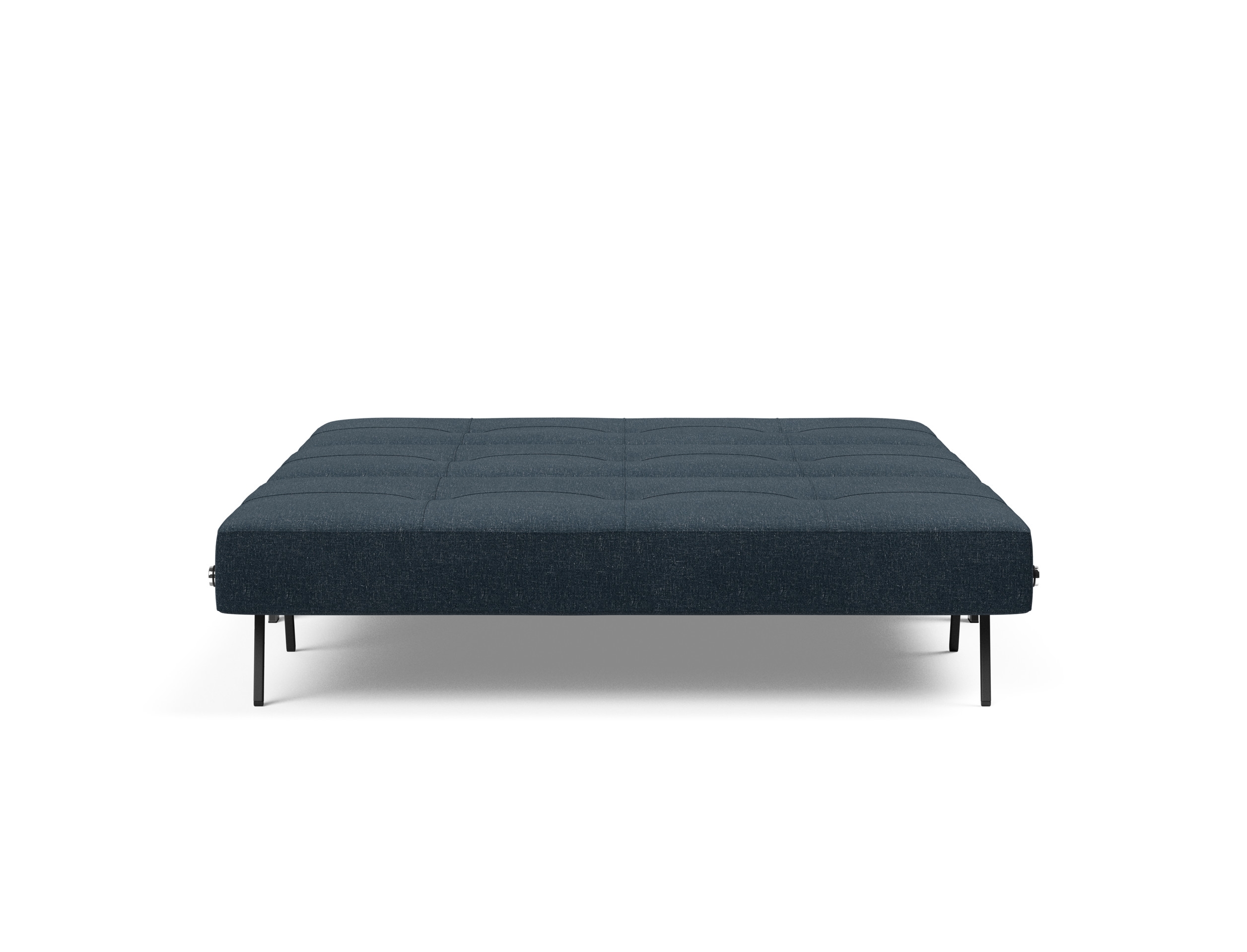 Cubed Deluxe Fabric Sofa Bed w/Chrome Legs, Queen Size