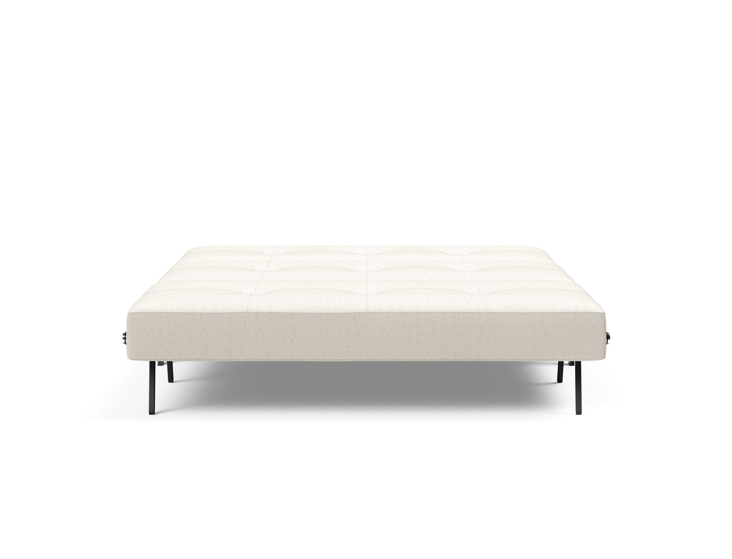 Cubed Deluxe Fabric Sofa Bed w/Chrome Legs, Queen Size