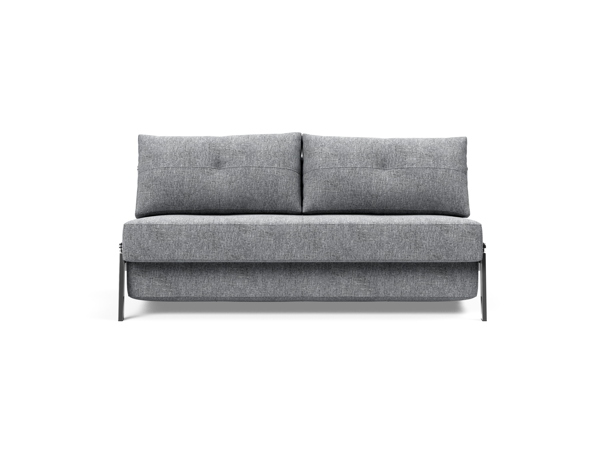 Cubed Deluxe Fabric Sofa Bed w/Chrome Legs, Queen Size