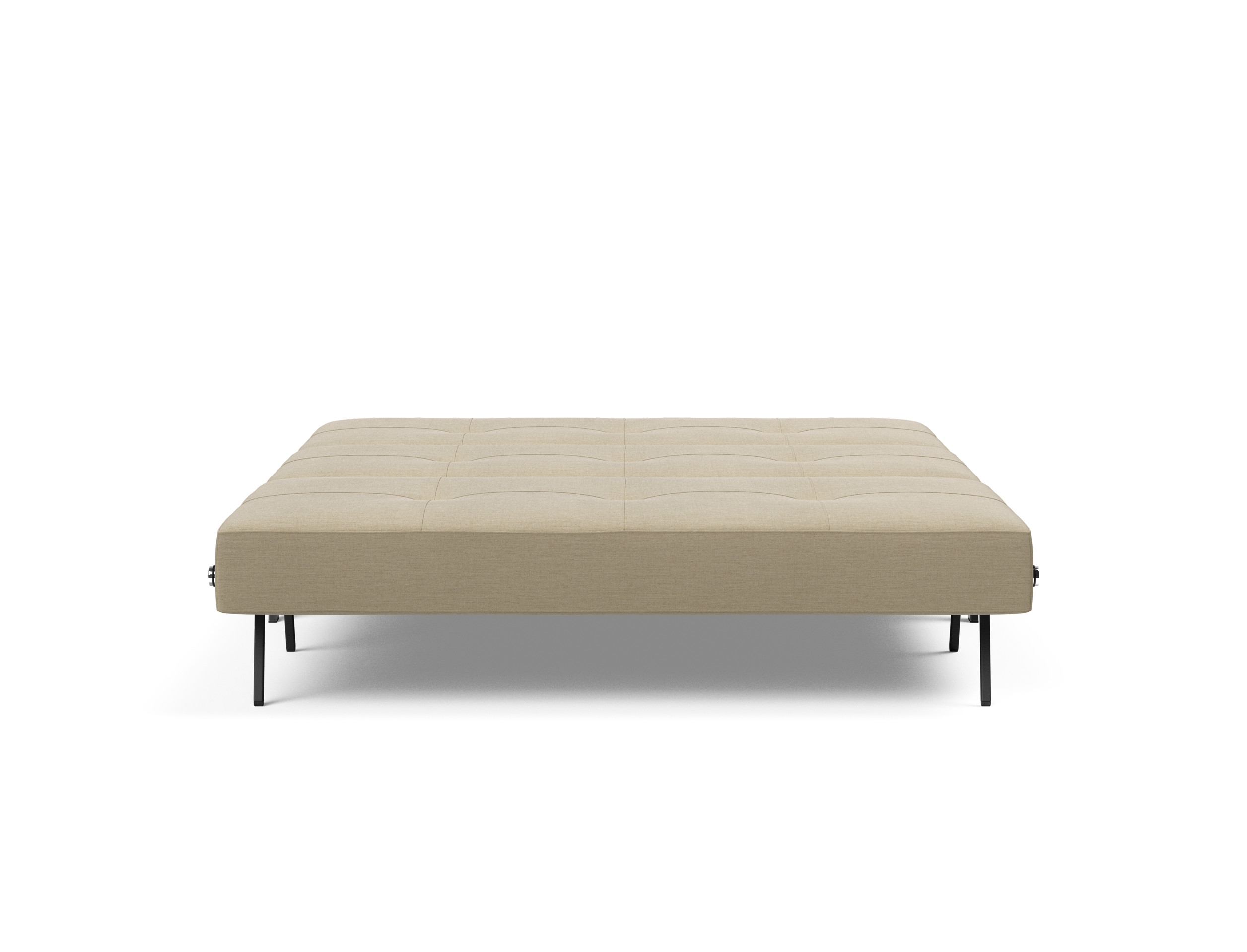 Cubed Deluxe Fabric Sofa Bed w/Chrome Legs, Queen Size