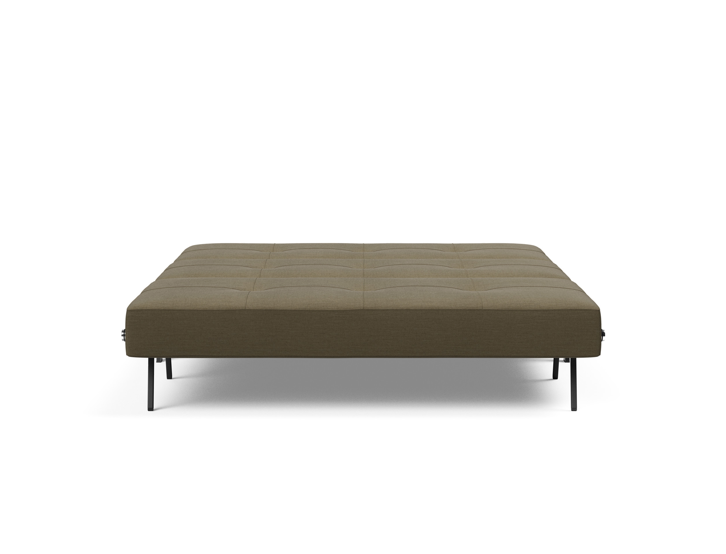 Cubed Deluxe Fabric Sofa Bed w/Chrome Legs, Queen Size