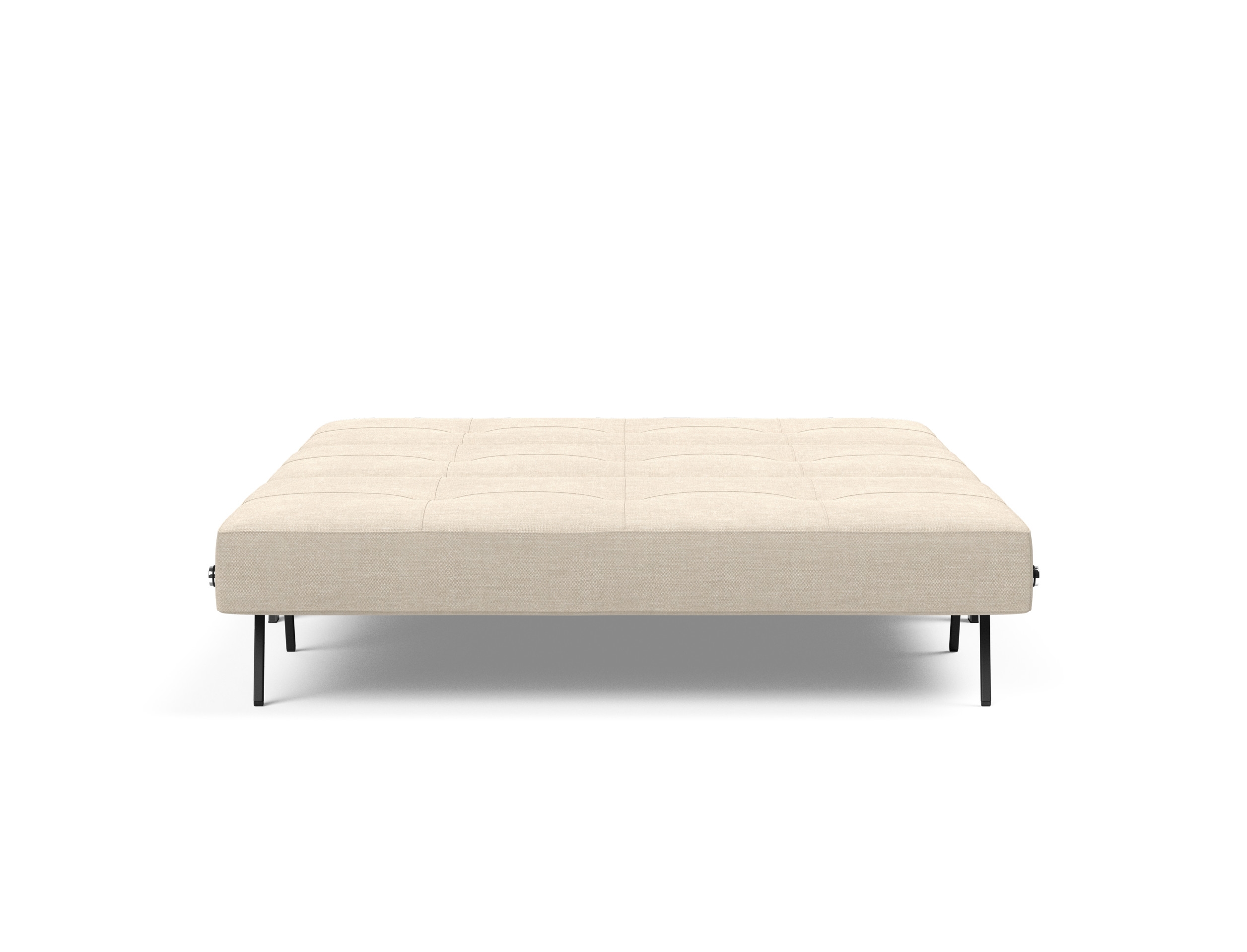 Cubed Deluxe Fabric Sofa Bed w/Chrome Legs, Queen Size