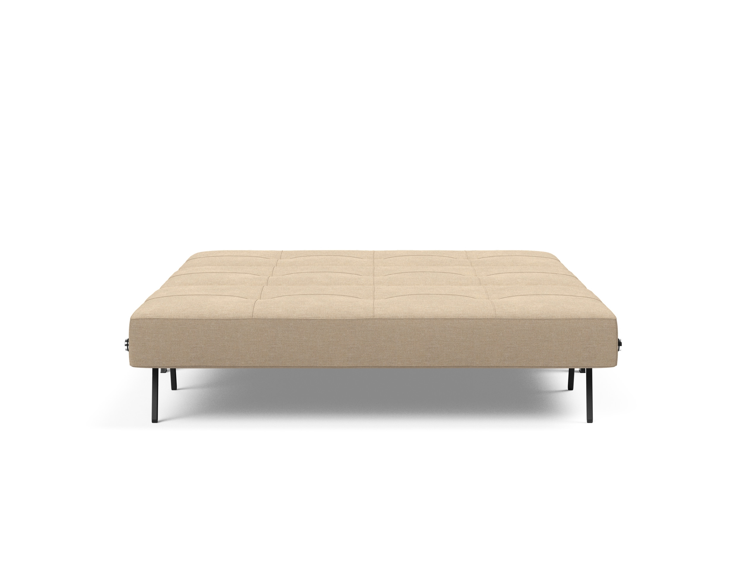 Cubed Deluxe Fabric Sofa Bed w/Chrome Legs, Queen Size