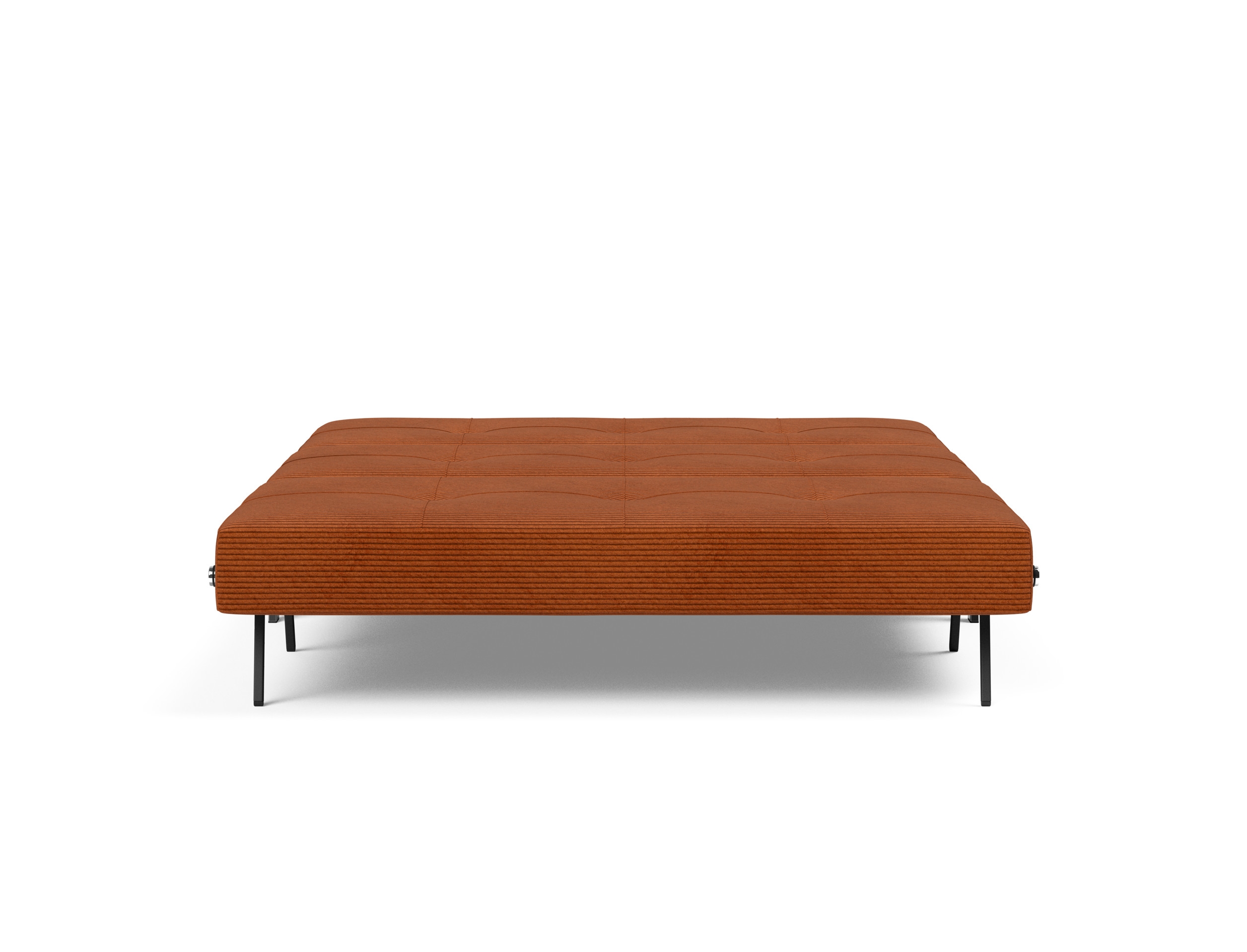 Cubed Deluxe Fabric Sofa Bed w/Chrome Legs, Queen Size