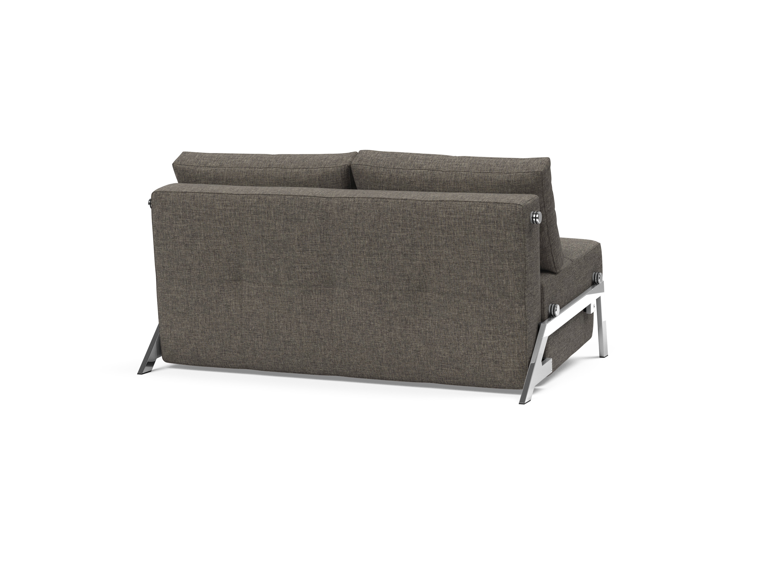 Cubed Deluxe Fabric Sofa Bed w/Chrome Legs, Full Size