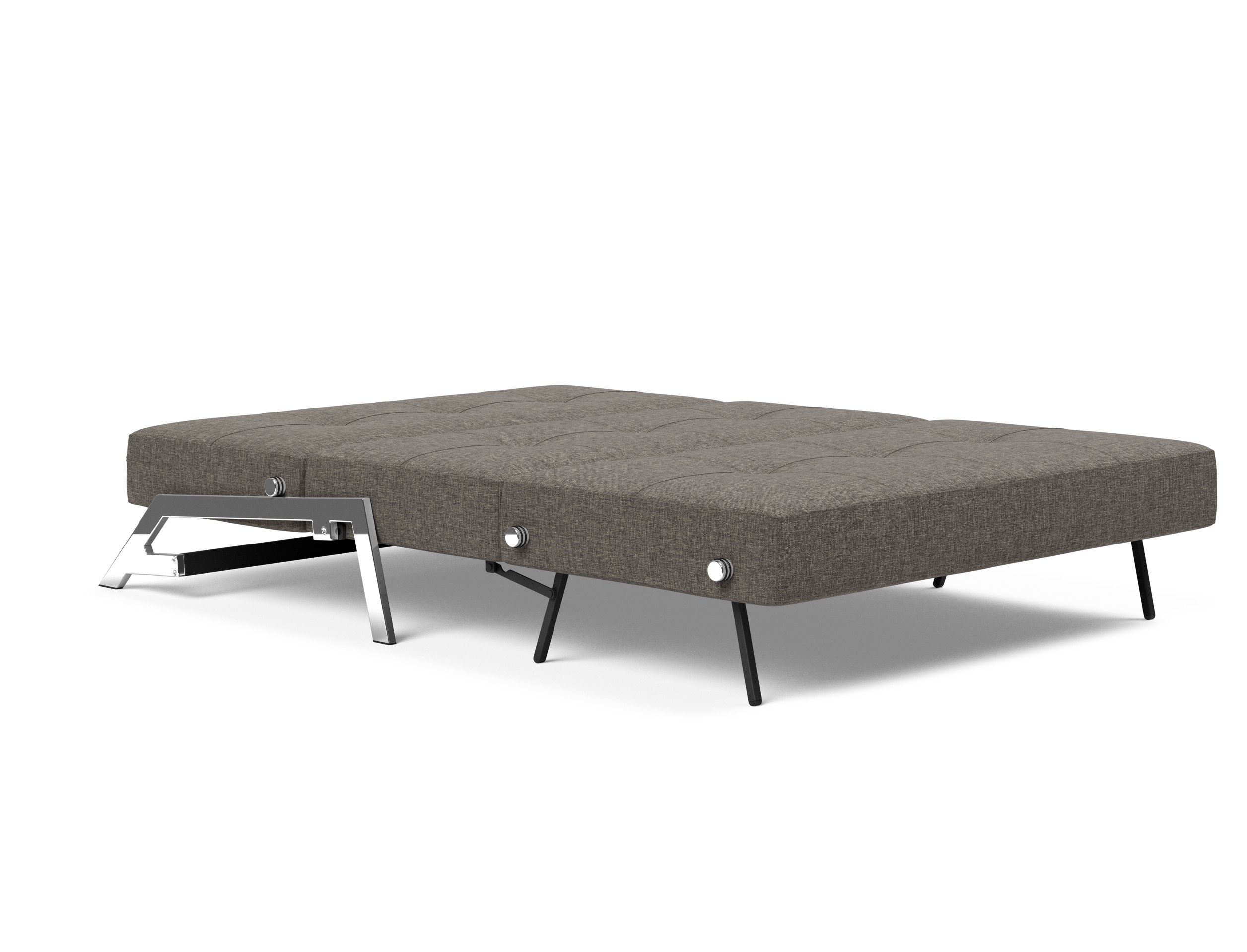 Cubed Deluxe Fabric Sofa Bed w/Chrome Legs, Full Size
