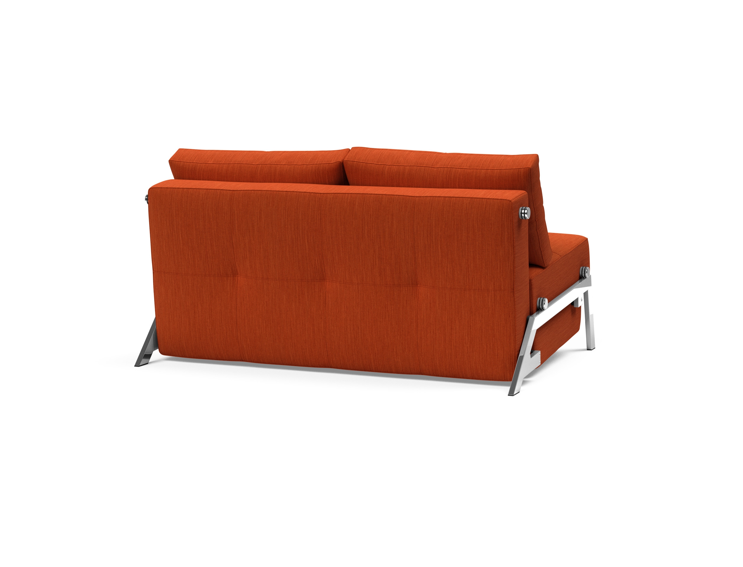 Cubed Deluxe Fabric Sofa Bed w/Chrome Legs, Full Size