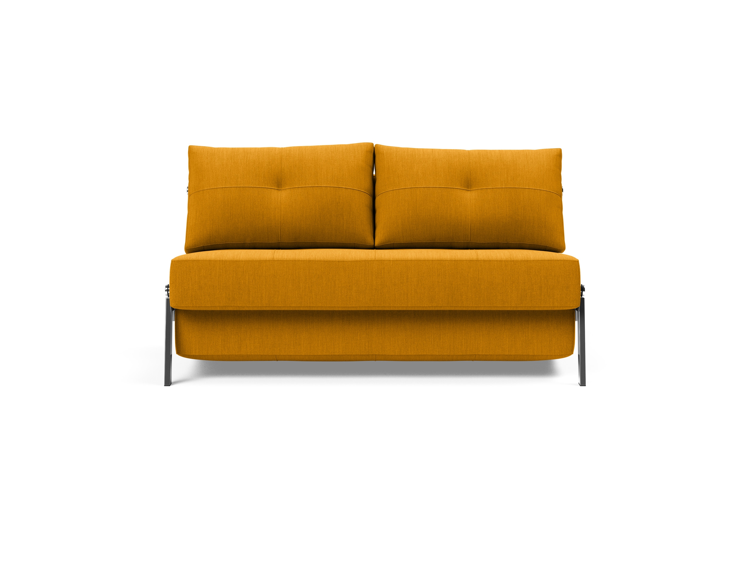 Cubed Deluxe Fabric Sofa Bed w/Chrome Legs, Full Size