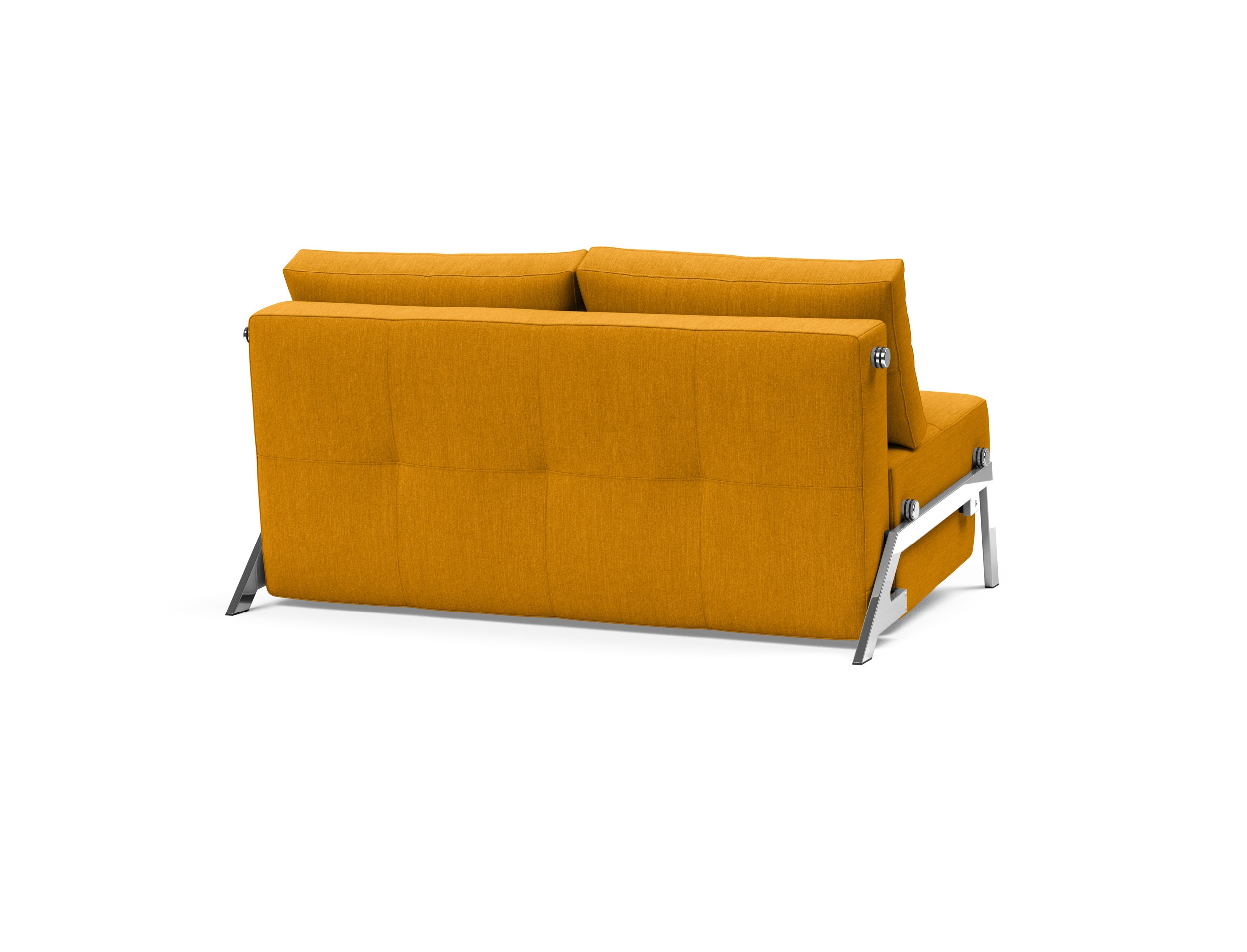 Cubed Deluxe Fabric Sofa Bed w/Chrome Legs, Full Size