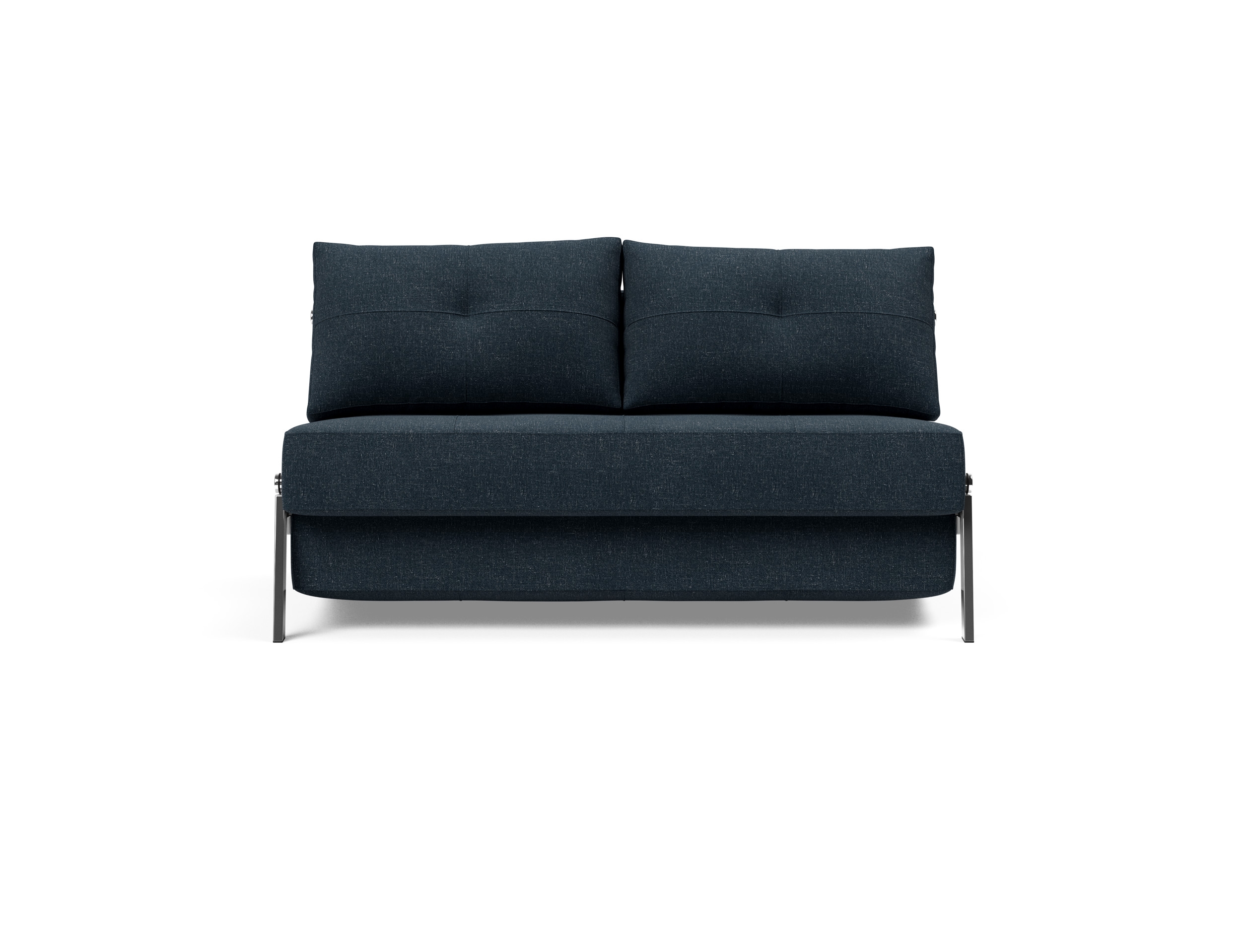 Cubed Deluxe Fabric Sofa Bed w/Chrome Legs, Full Size