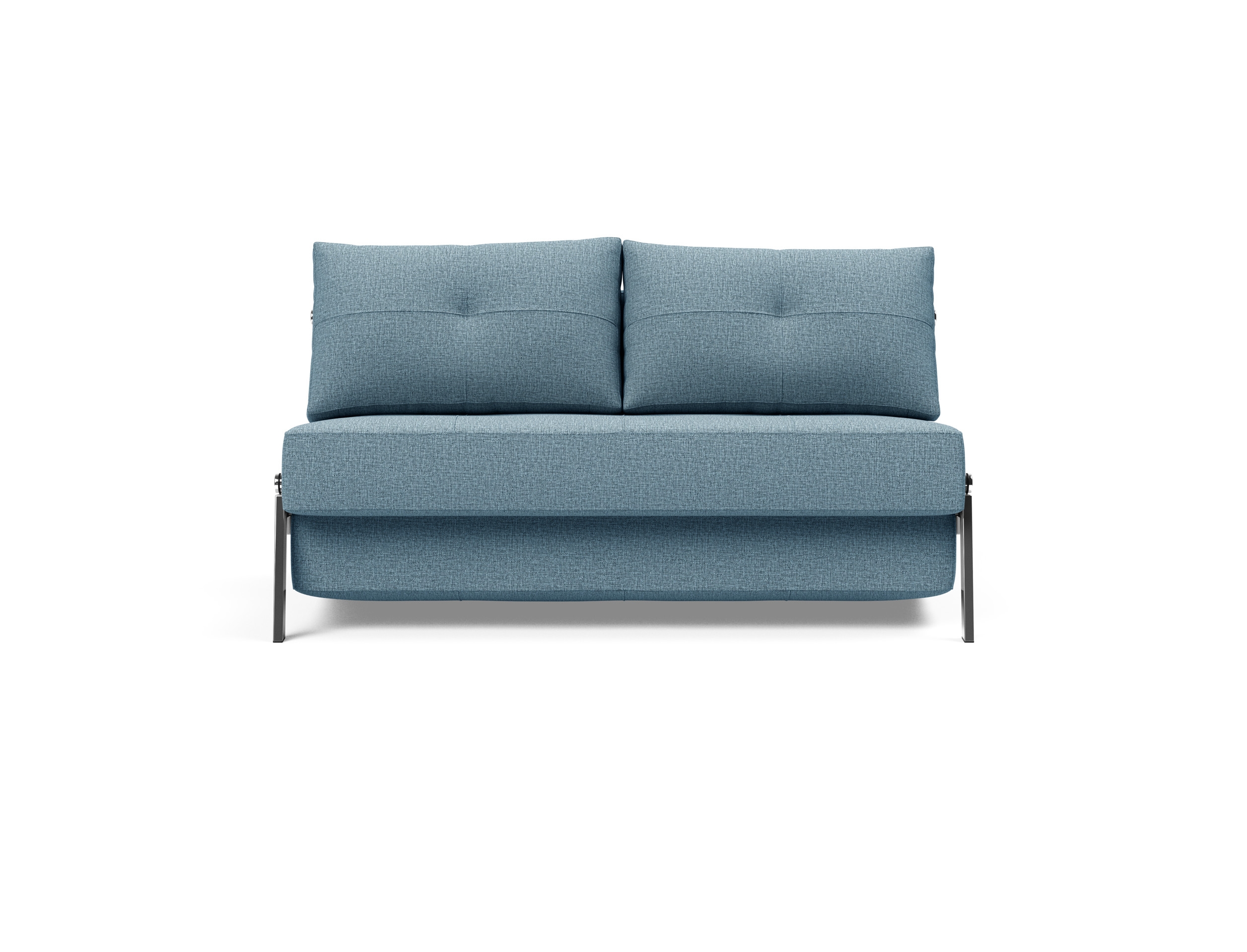 Cubed Deluxe Fabric Sofa Bed w/Chrome Legs, Full Size