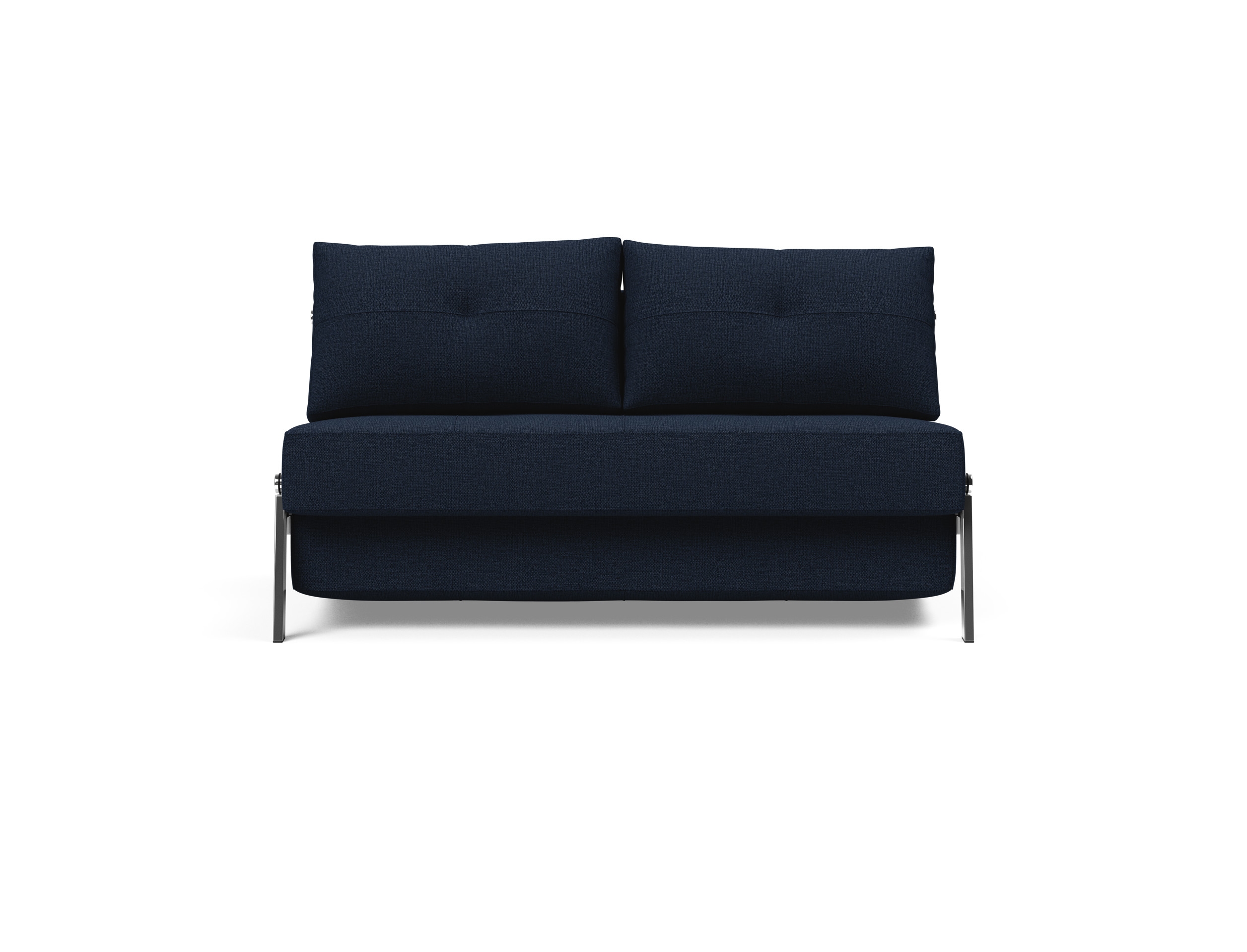 Cubed Deluxe Fabric Sofa Bed w/Chrome Legs, Full Size