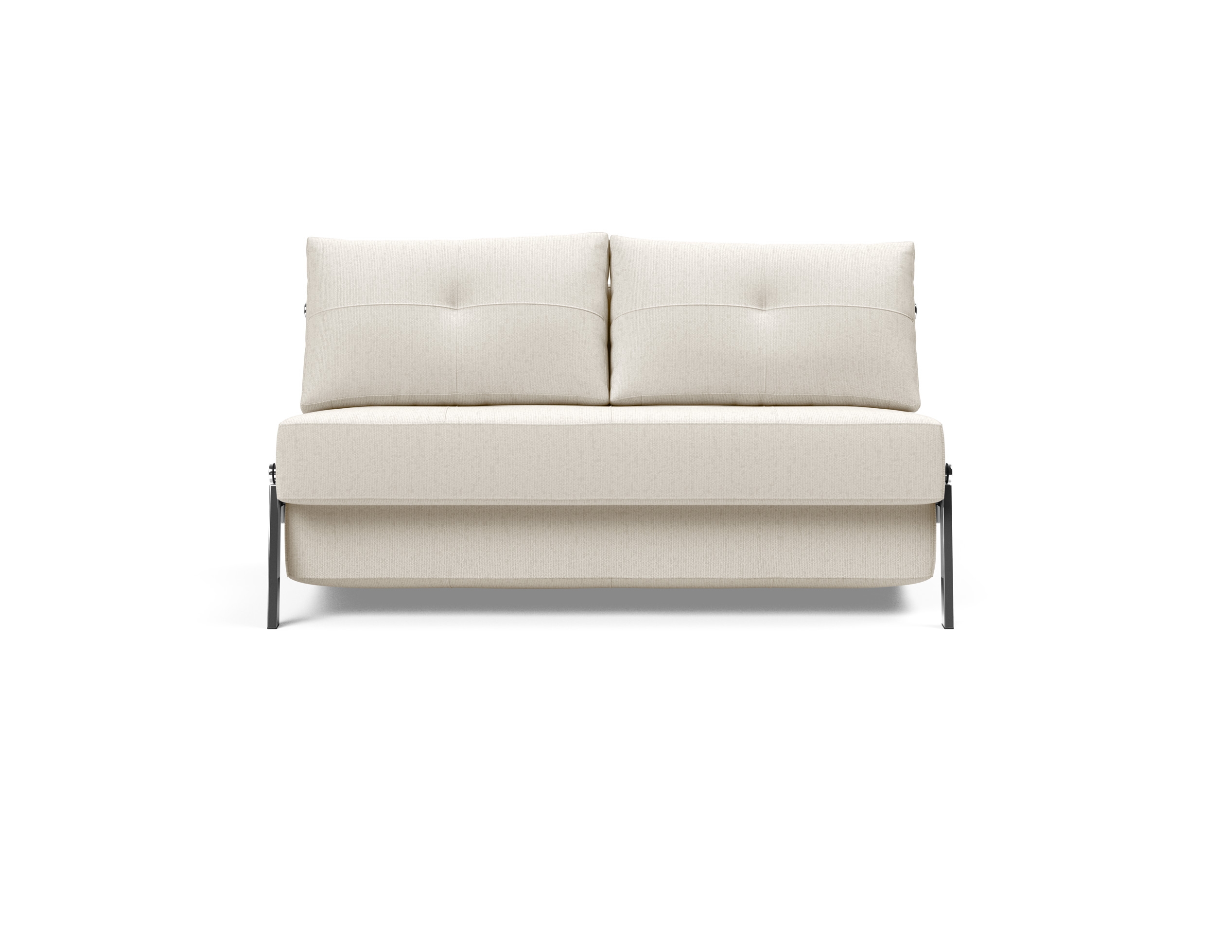 Cubed Deluxe Fabric Sofa Bed w/Chrome Legs, Full Size