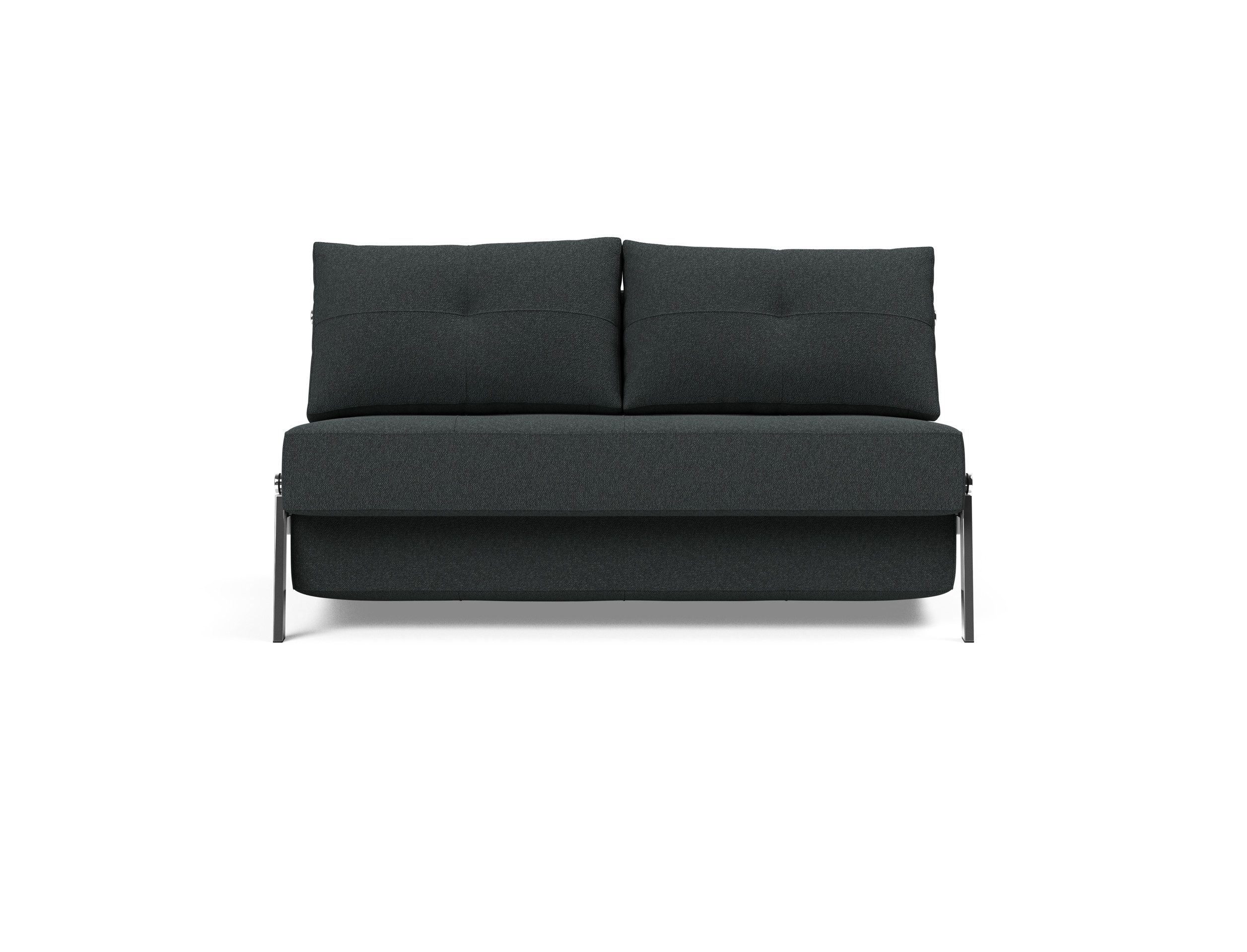Cubed Deluxe Fabric Sofa Bed w/Chrome Legs, Full Size