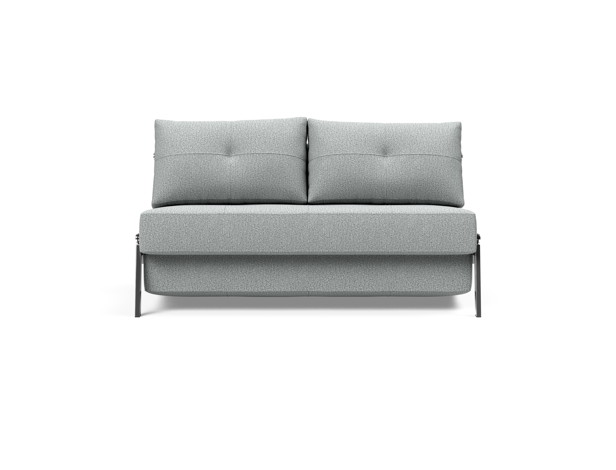 Cubed Deluxe Fabric Sofa Bed w/Chrome Legs, Full Size