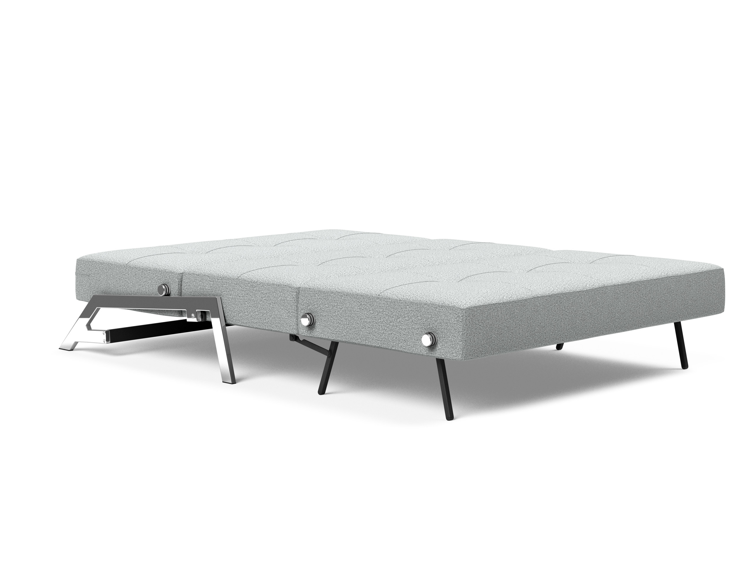Cubed Deluxe Fabric Sofa Bed w/Chrome Legs, Full Size