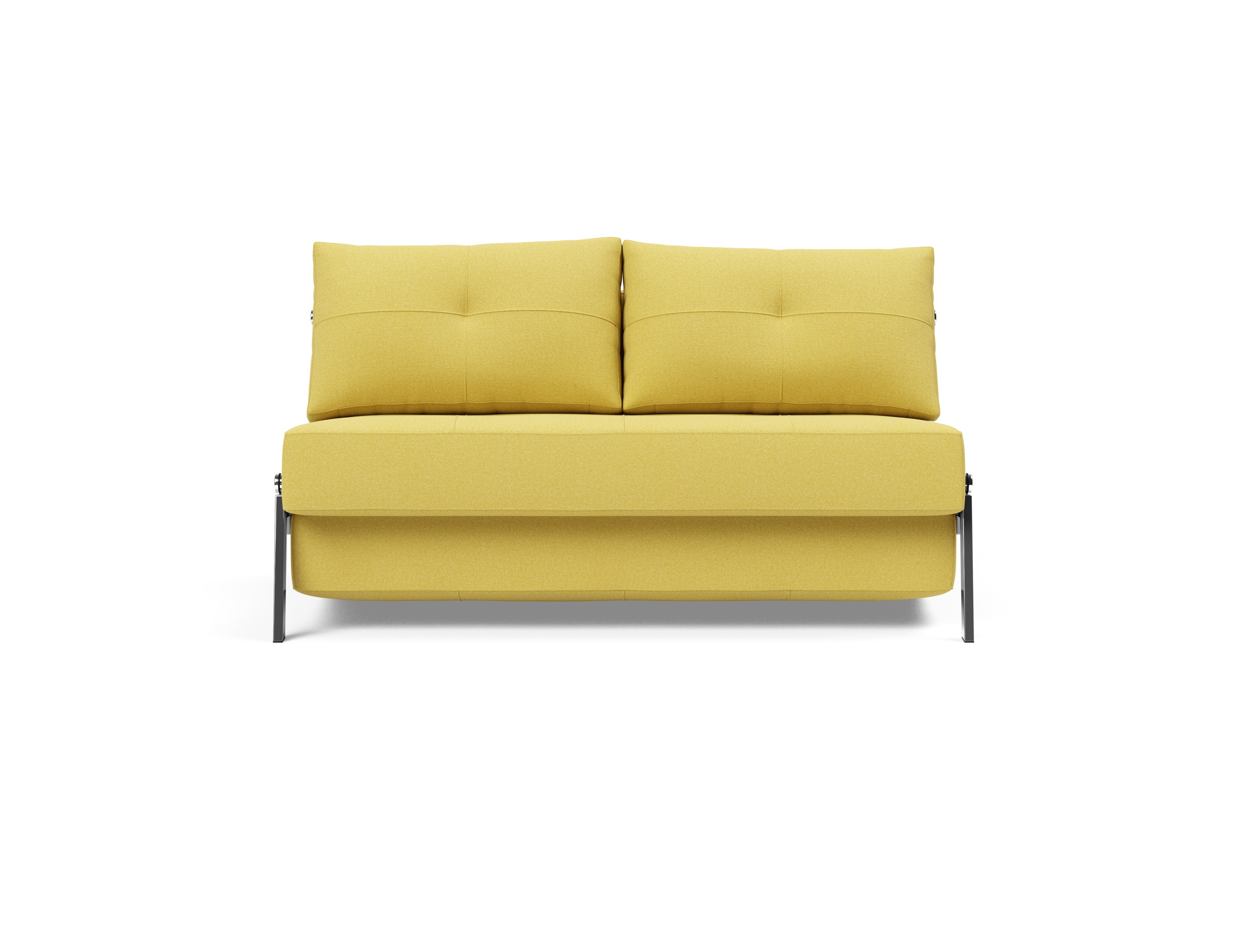 Cubed Deluxe Fabric Sofa Bed w/Chrome Legs, Full Size