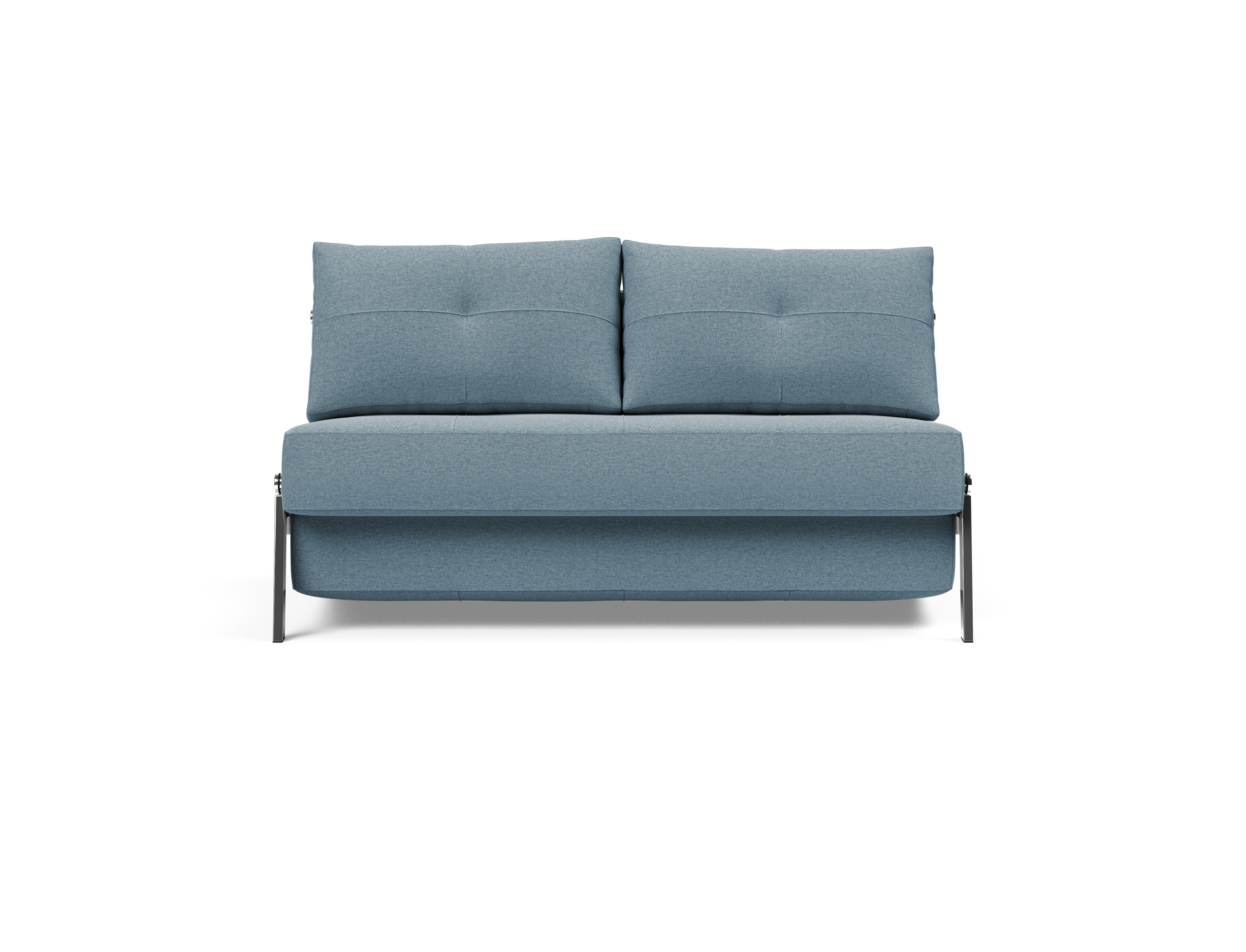 Cubed Deluxe Fabric Sofa Bed w/Chrome Legs, Full Size