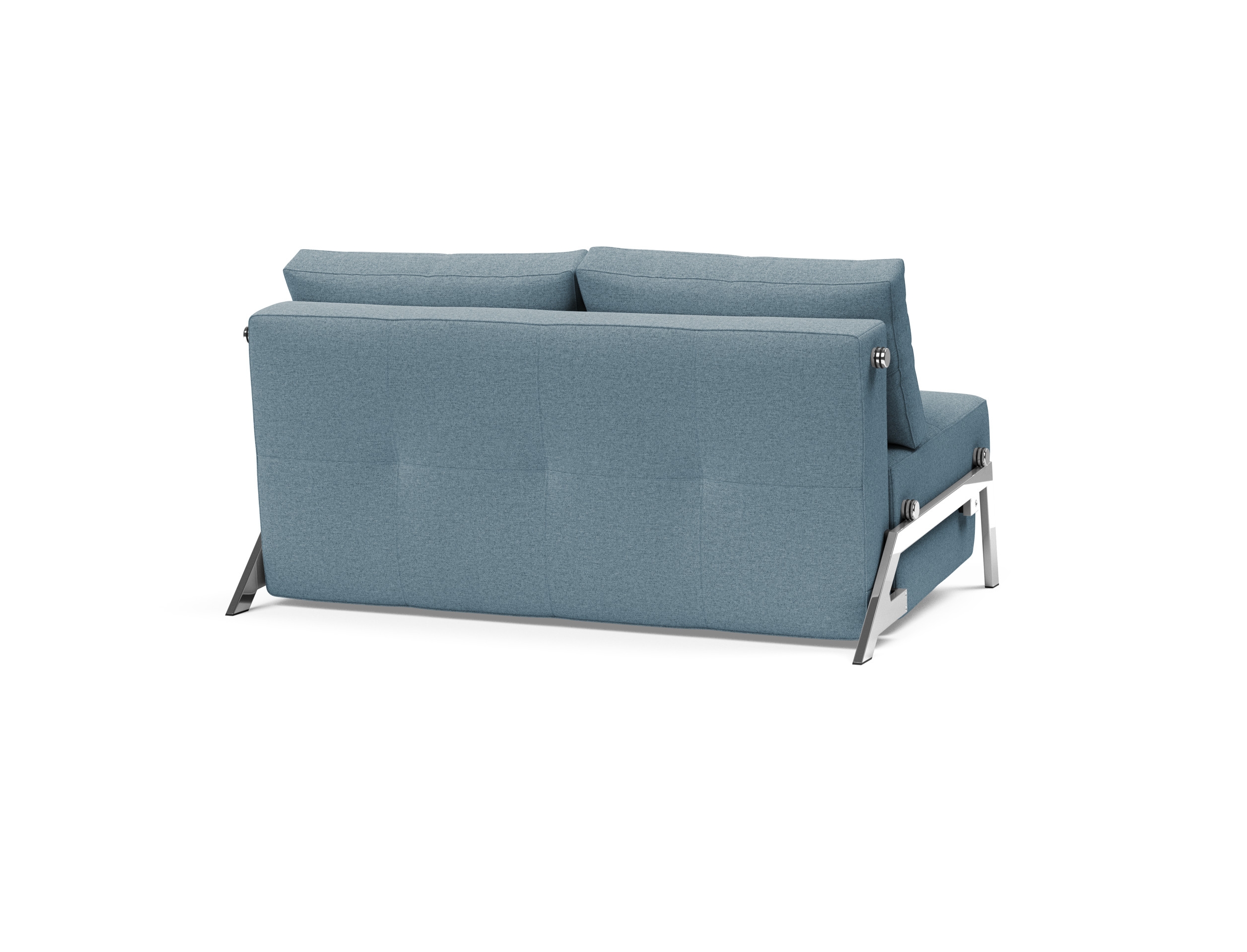 Cubed Deluxe Fabric Sofa Bed w/Chrome Legs, Full Size