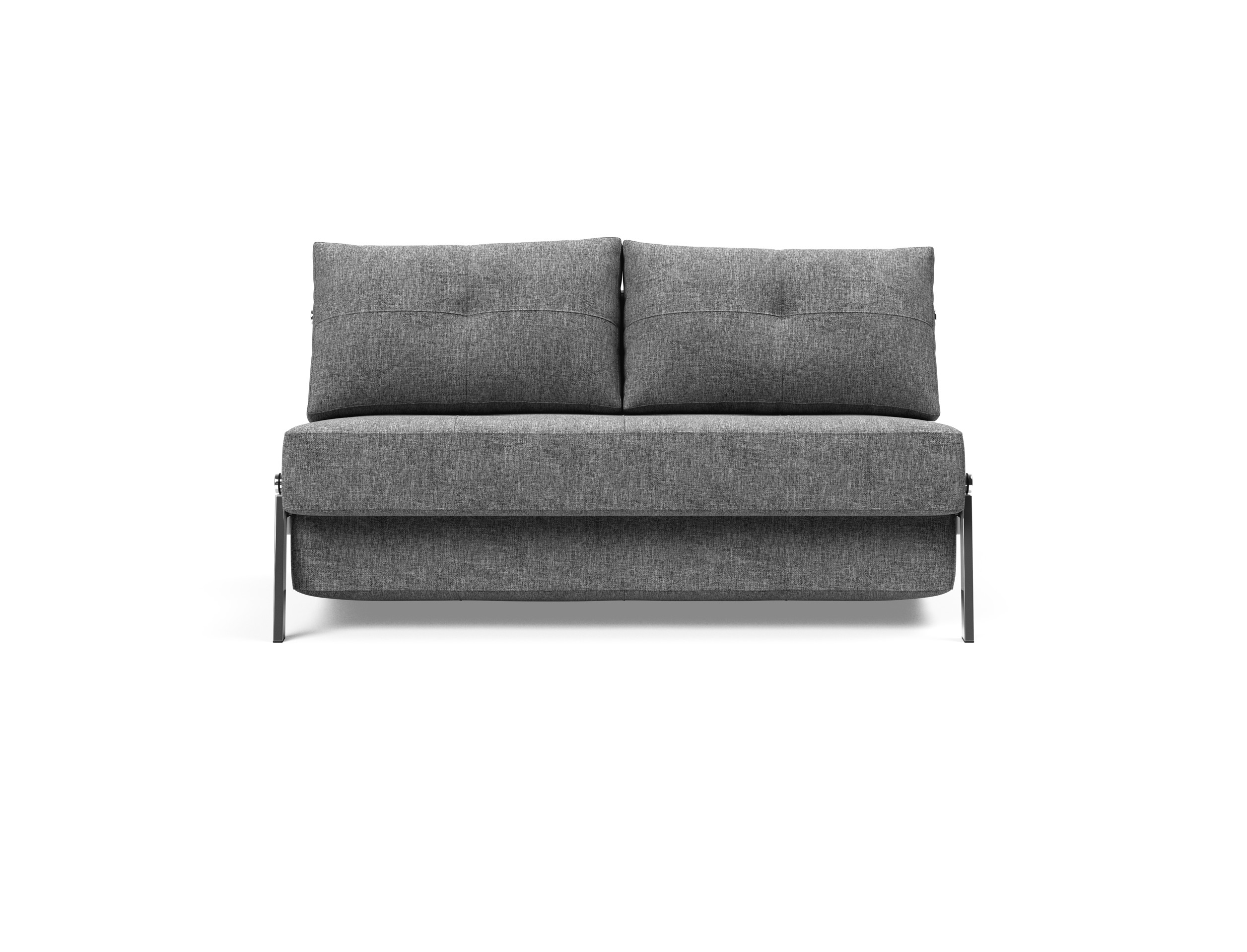 Cubed Deluxe Fabric Sofa Bed w/Chrome Legs, Full Size