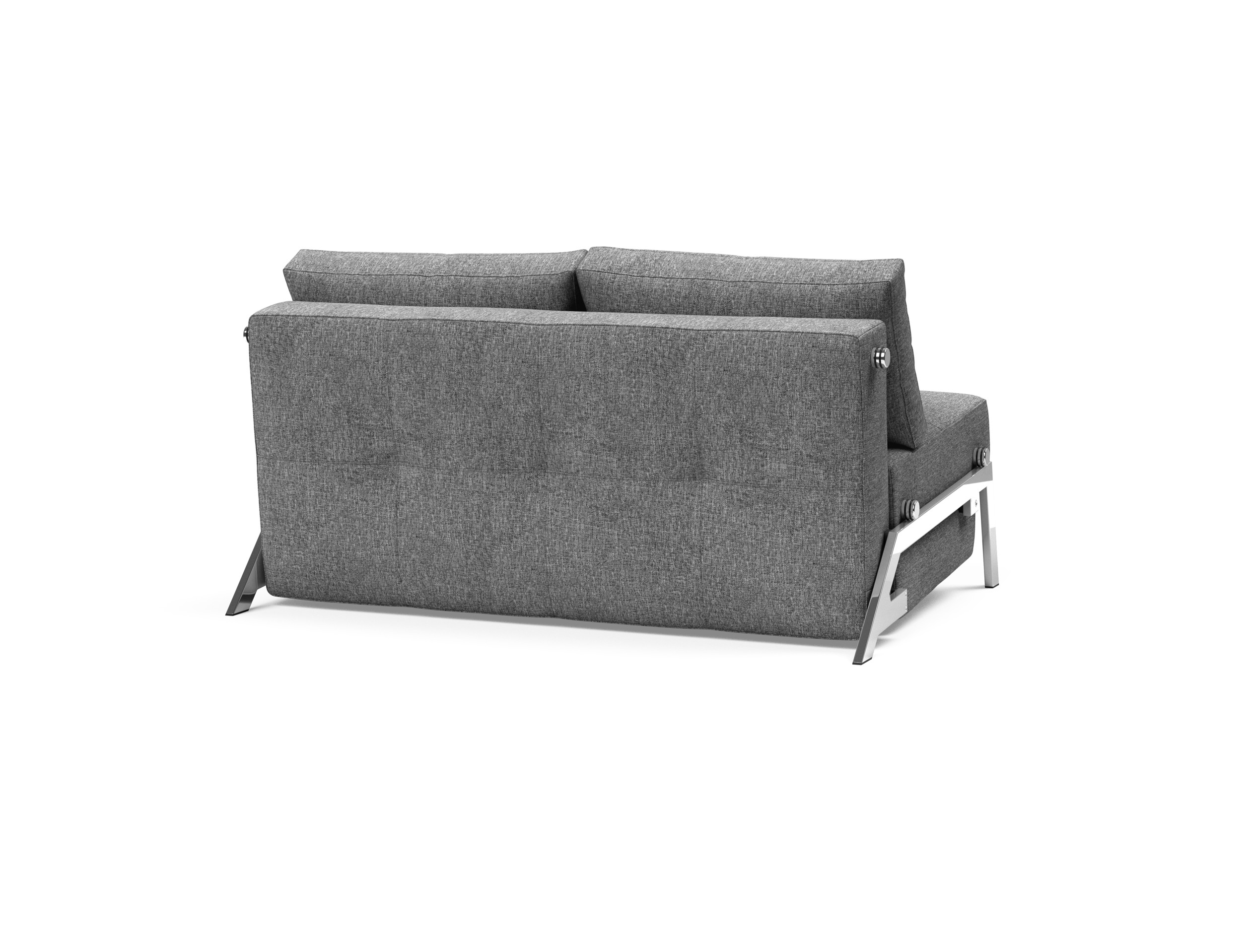 Cubed Deluxe Fabric Sofa Bed w/Chrome Legs, Full Size