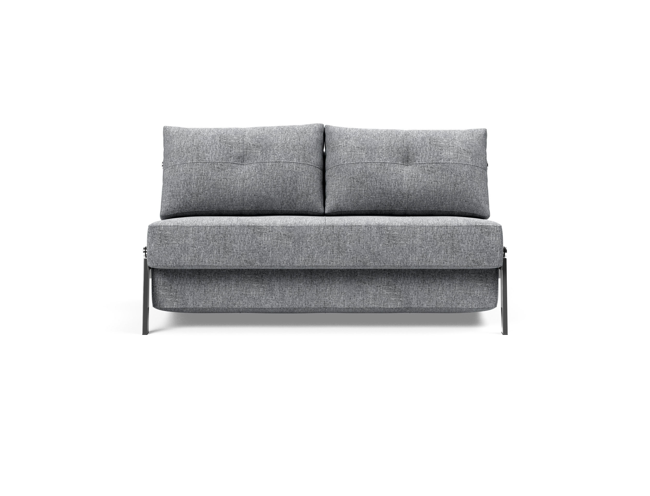 Cubed Deluxe Fabric Sofa Bed w/Chrome Legs, Full Size