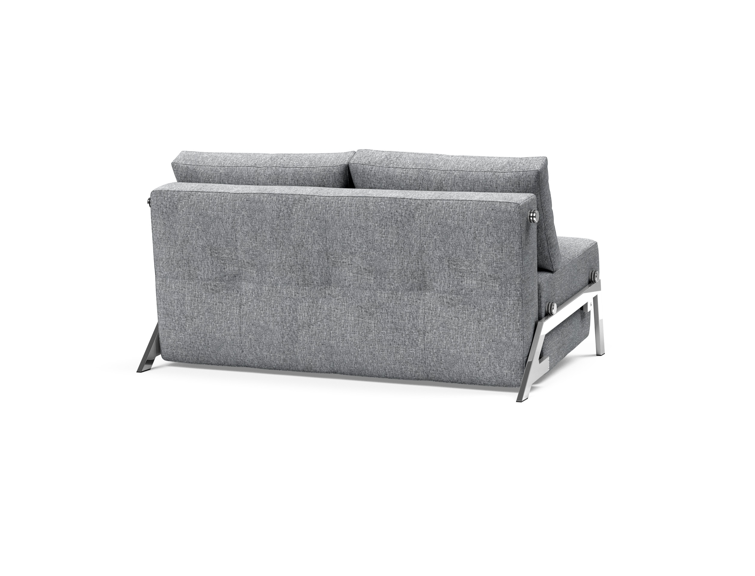 Cubed Deluxe Fabric Sofa Bed w/Chrome Legs, Full Size