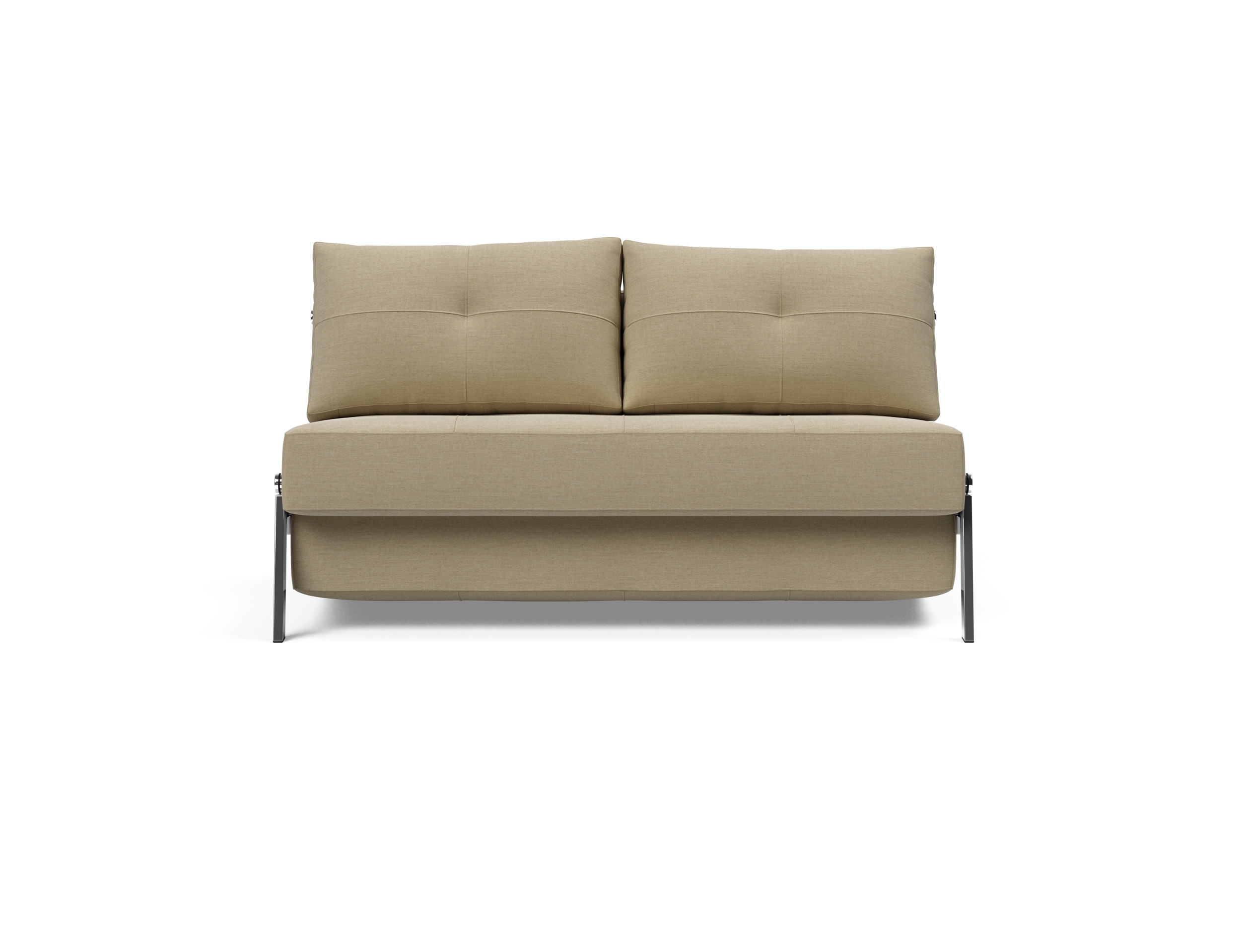 Cubed Deluxe Fabric Sofa Bed w/Chrome Legs, Full Size