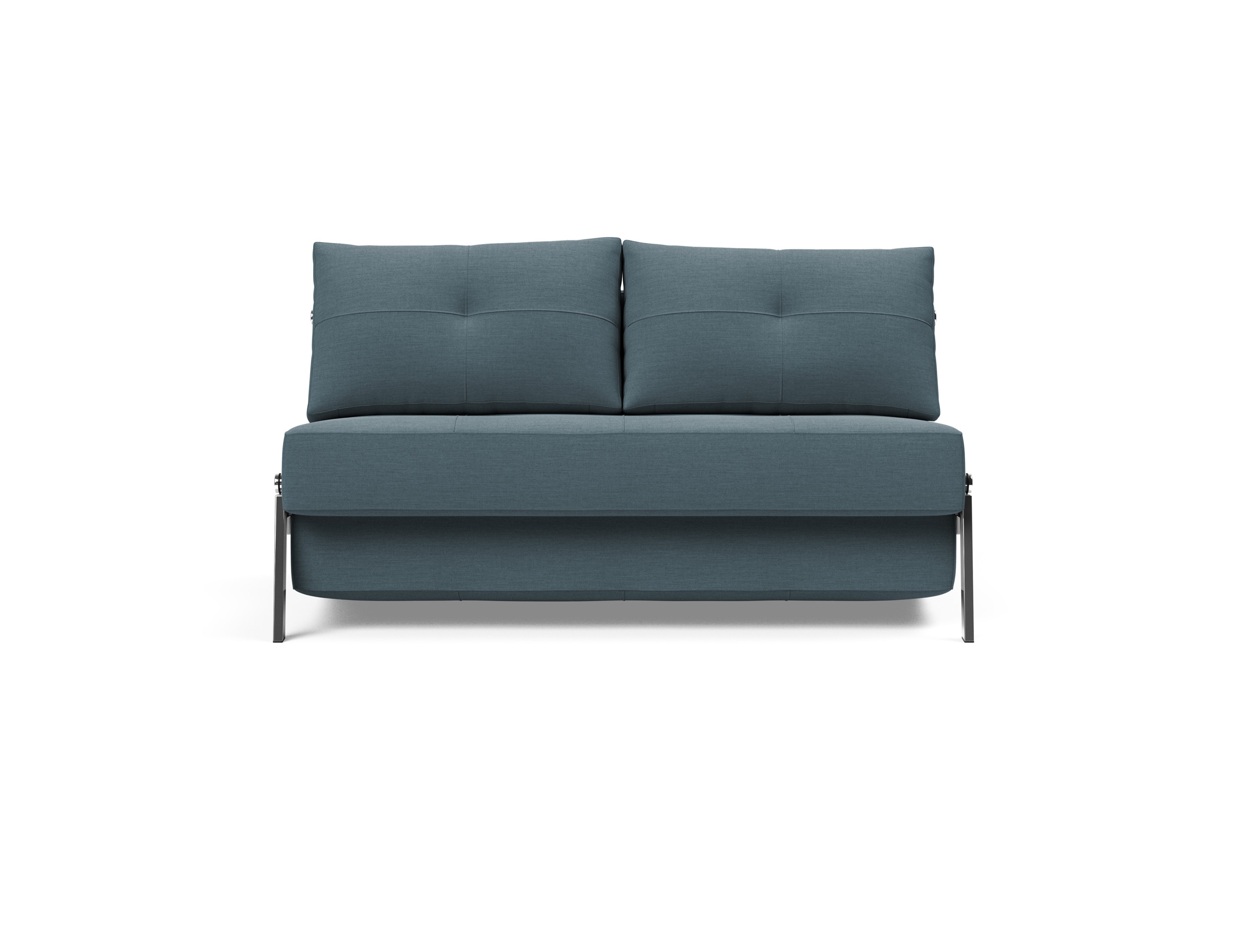 Cubed Deluxe Fabric Sofa Bed w/Chrome Legs, Full Size