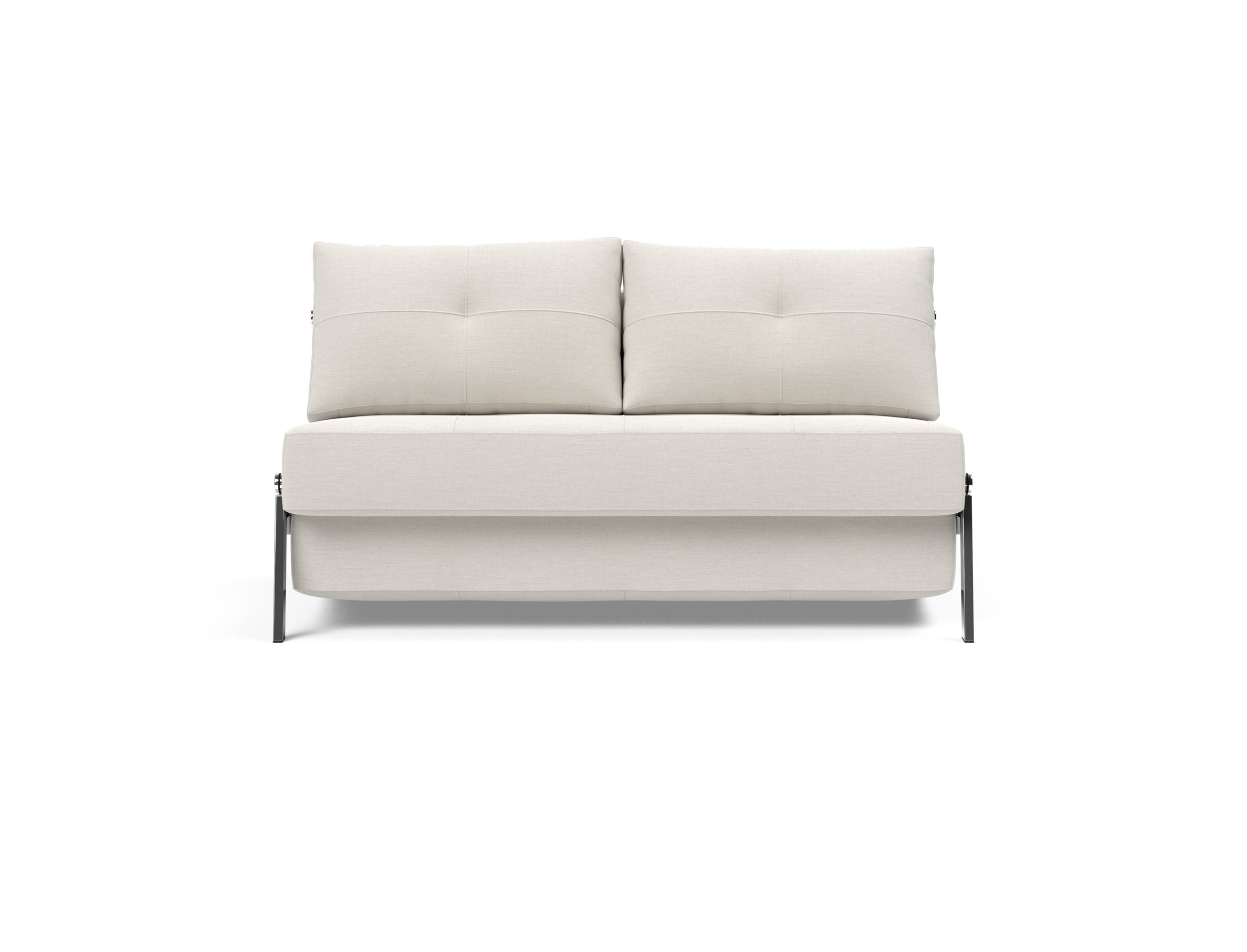 Cubed Deluxe Fabric Sofa Bed w/Chrome Legs, Full Size