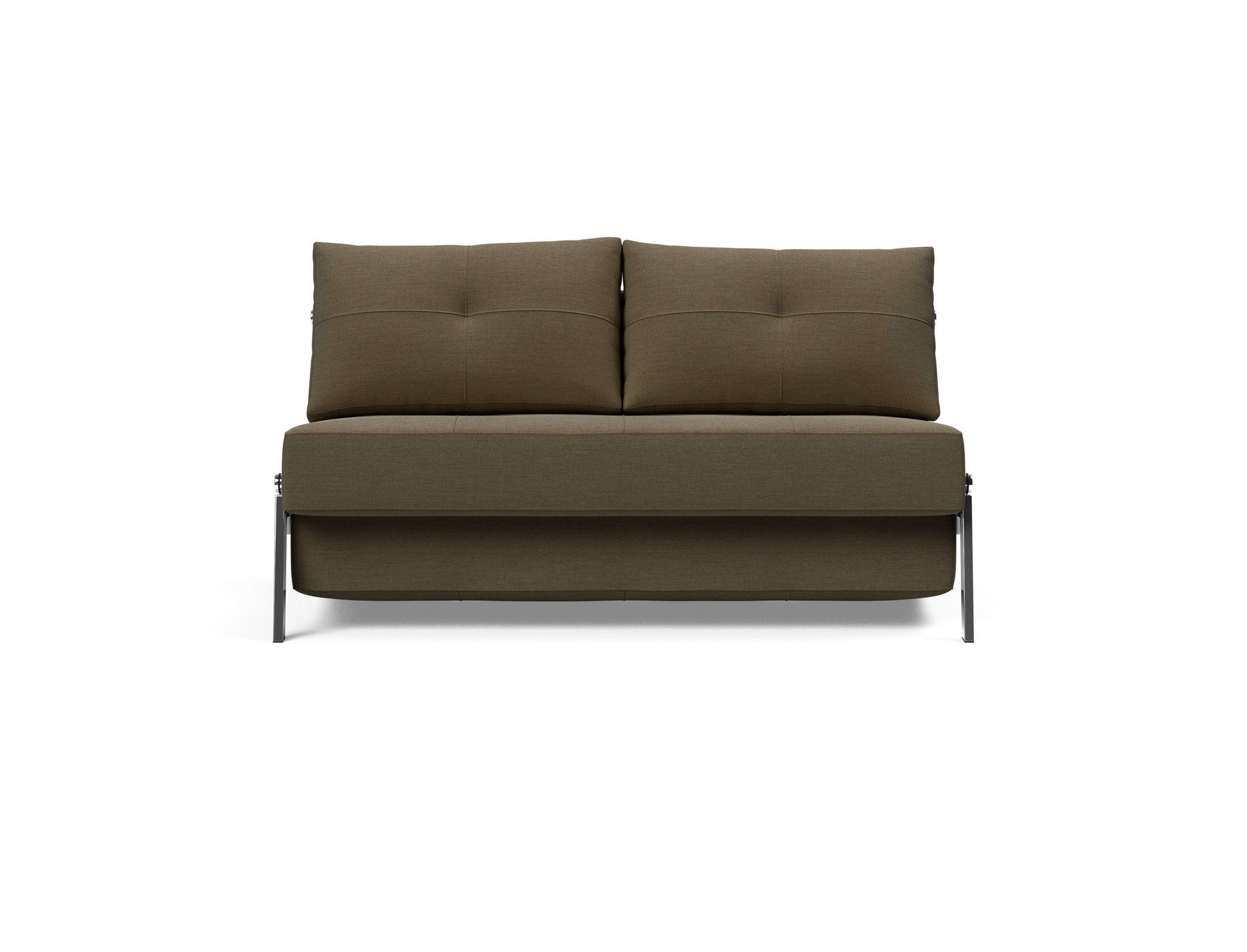 Cubed Deluxe Fabric Sofa Bed w/Chrome Legs, Full Size