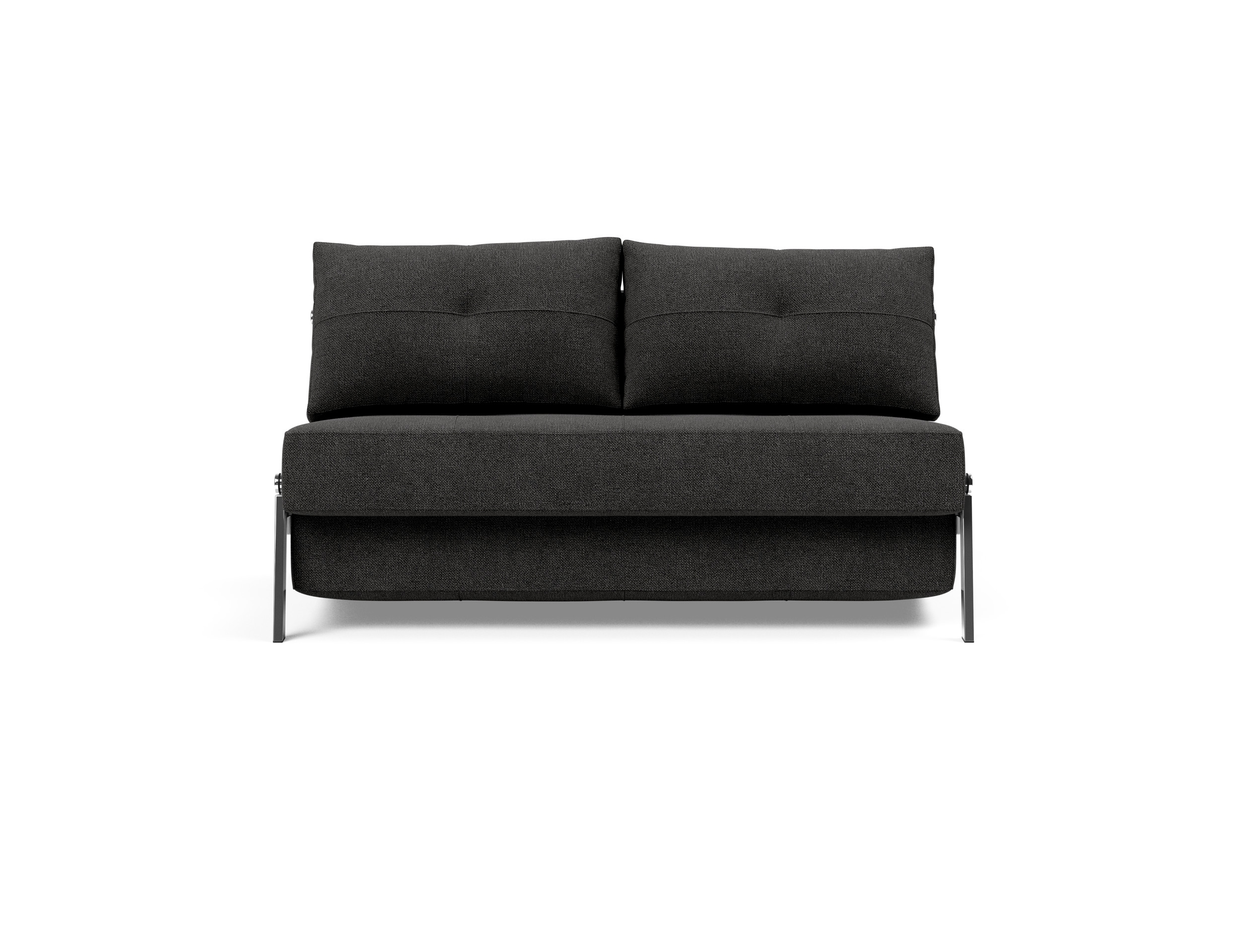 Cubed Deluxe Fabric Sofa Bed w/Chrome Legs, Full Size
