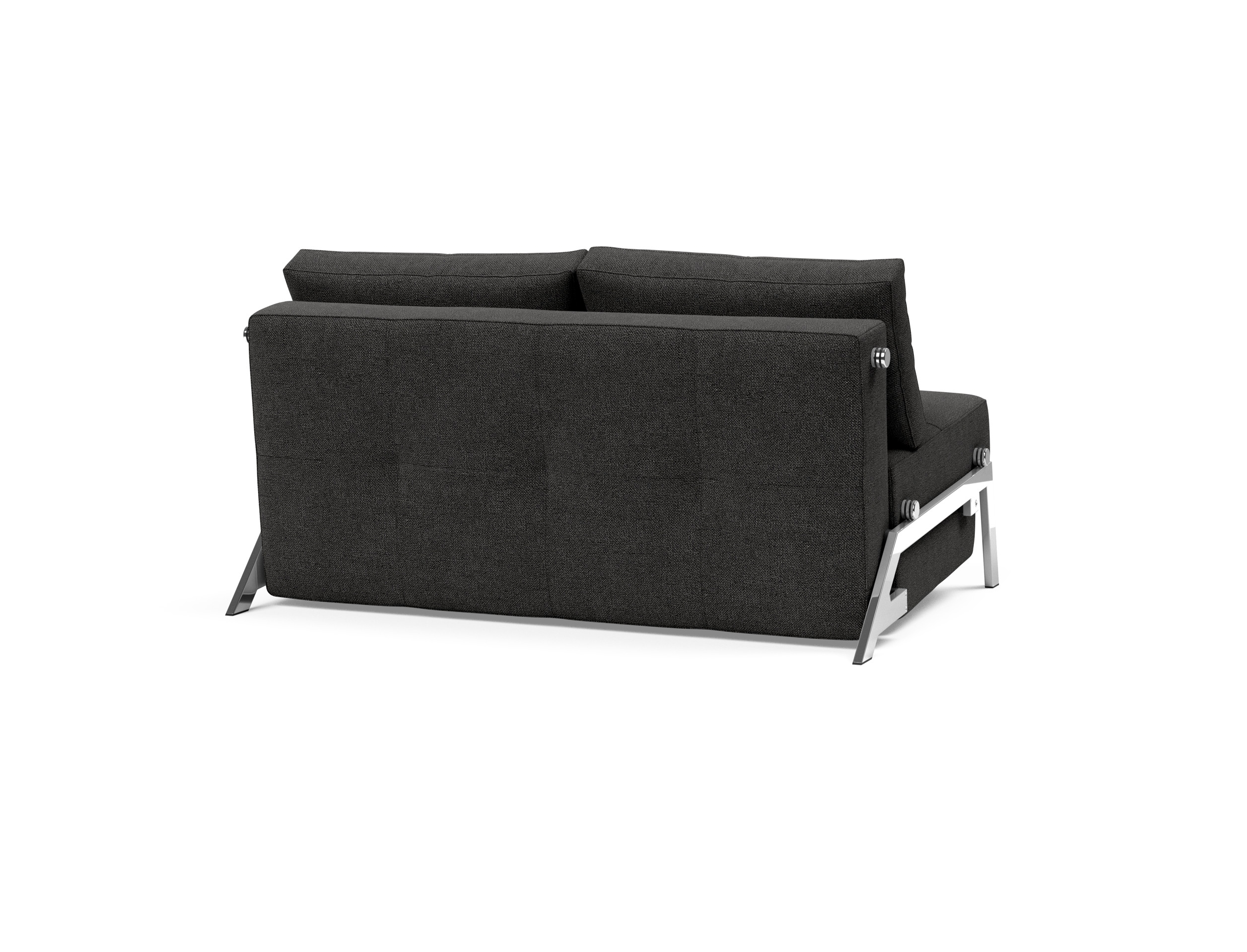 Cubed Deluxe Fabric Sofa Bed w/Chrome Legs, Full Size