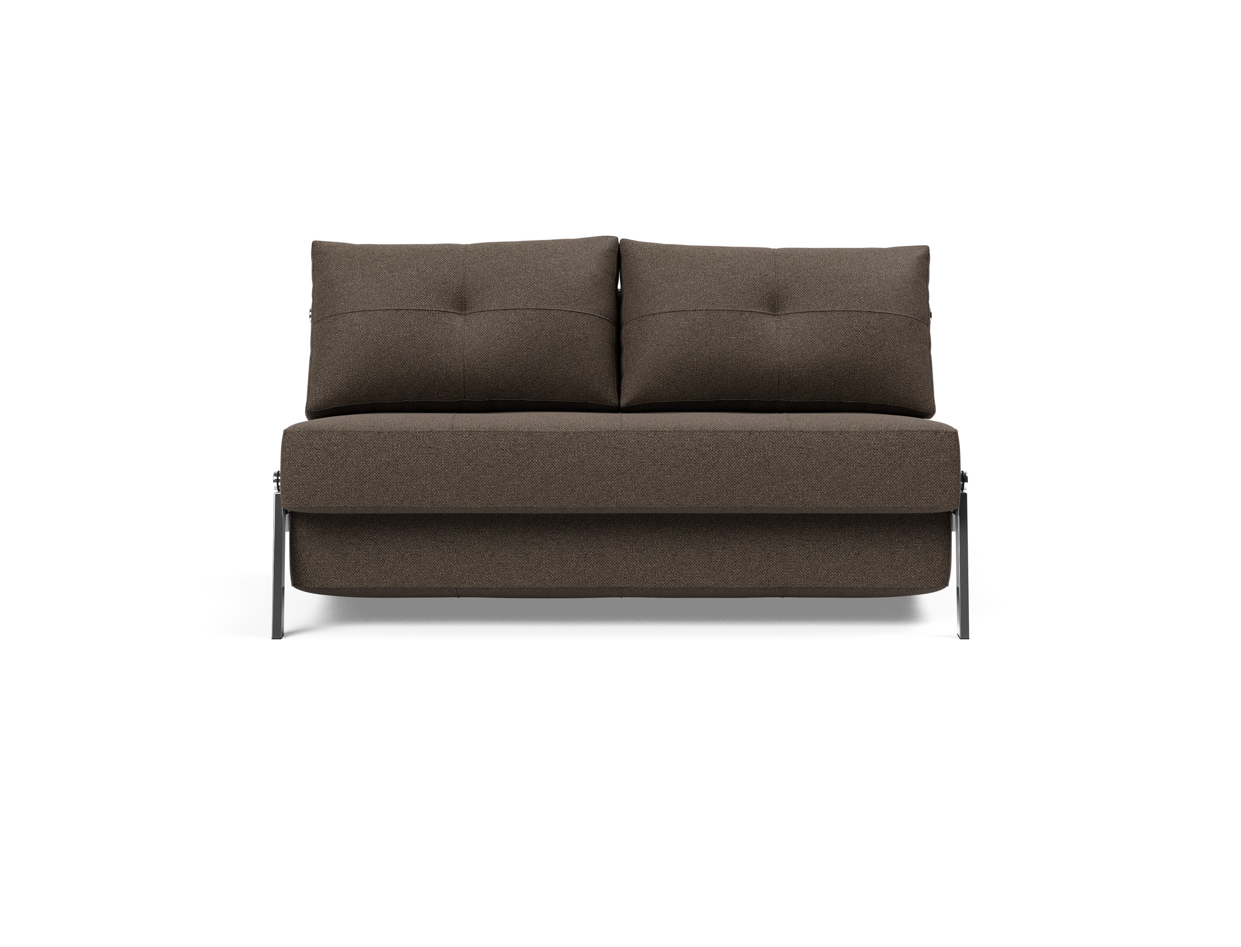 Cubed Deluxe Fabric Sofa Bed w/Chrome Legs, Full Size