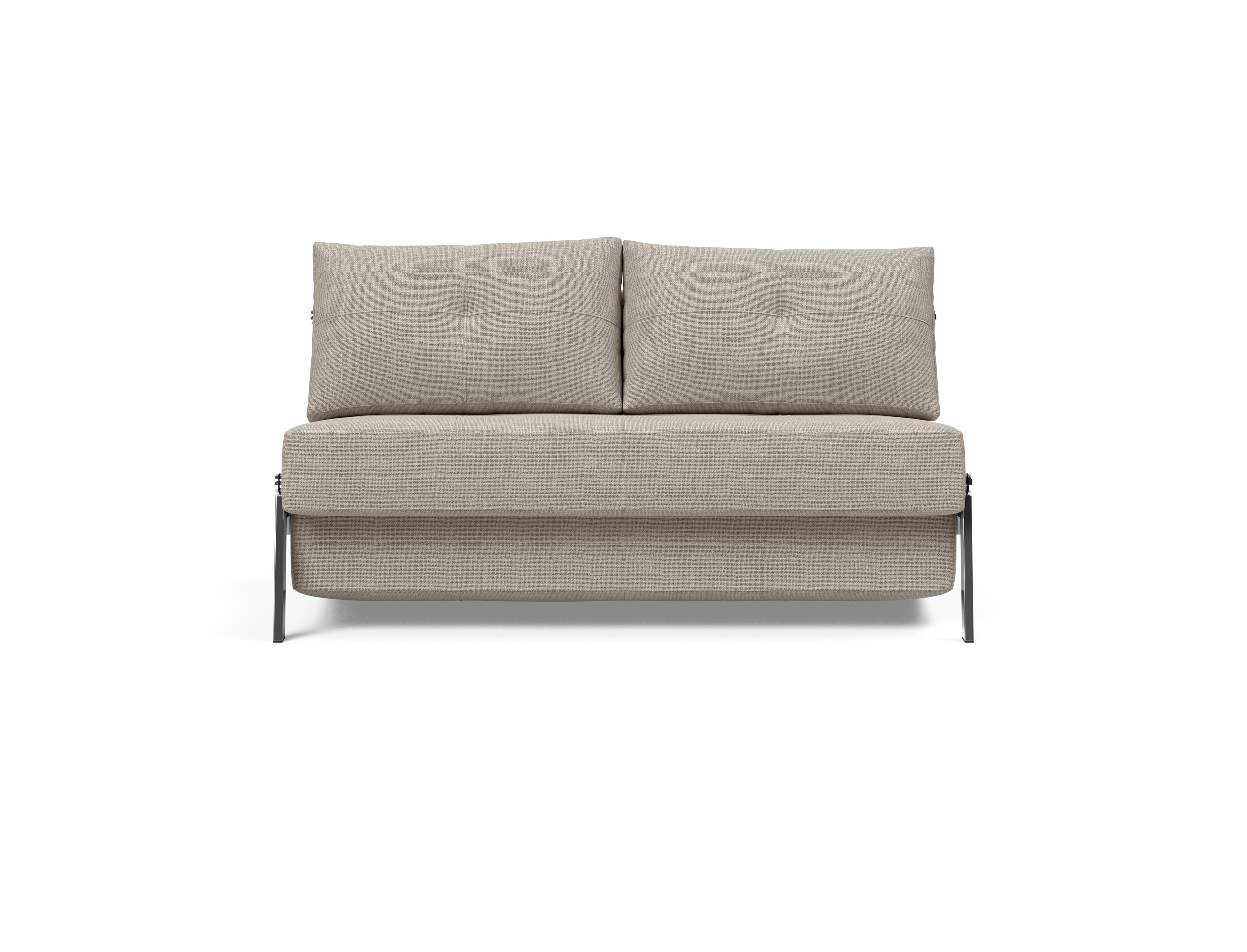 Cubed Deluxe Fabric Sofa Bed w/Chrome Legs, Full Size
