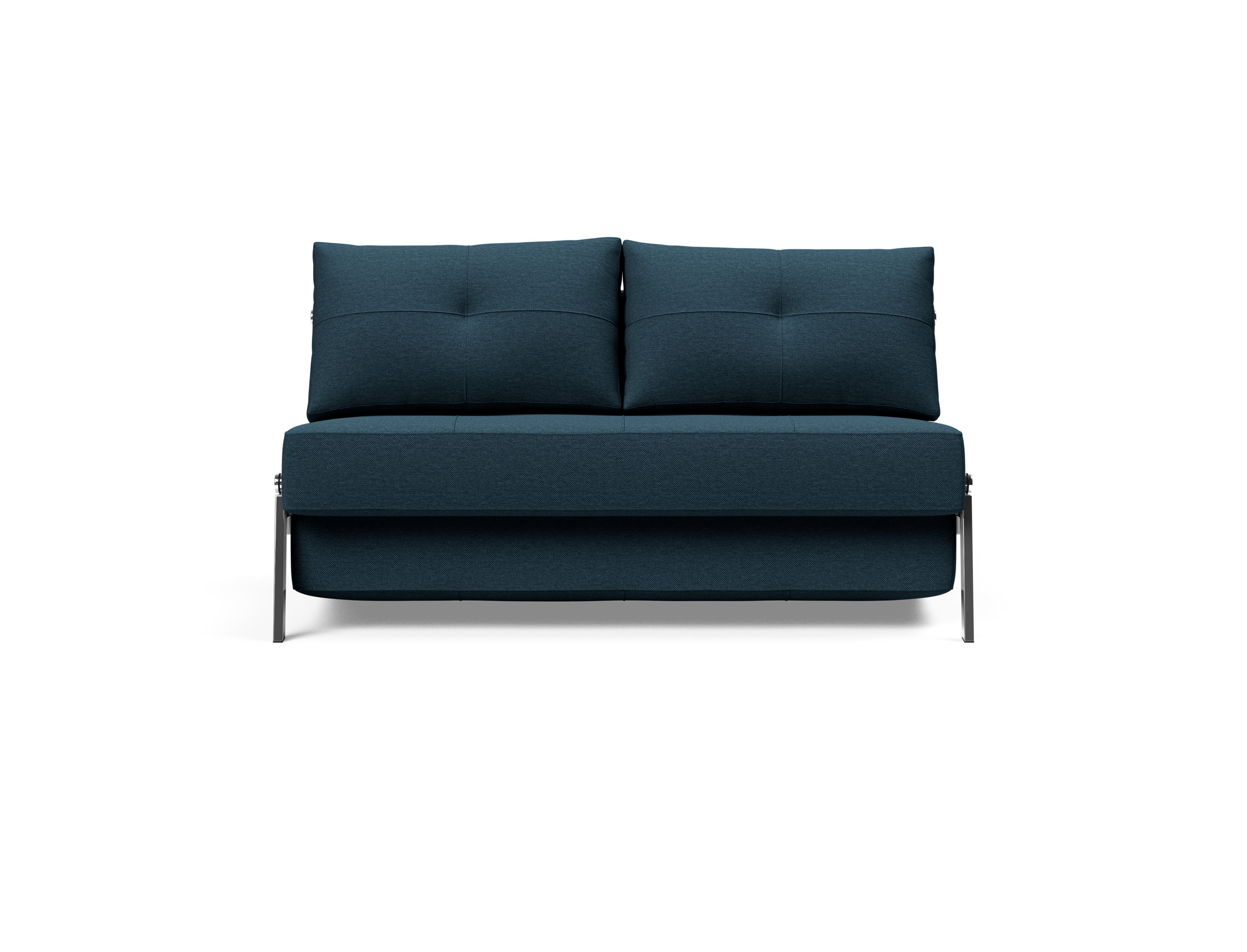Cubed Deluxe Fabric Sofa Bed w/Chrome Legs, Full Size