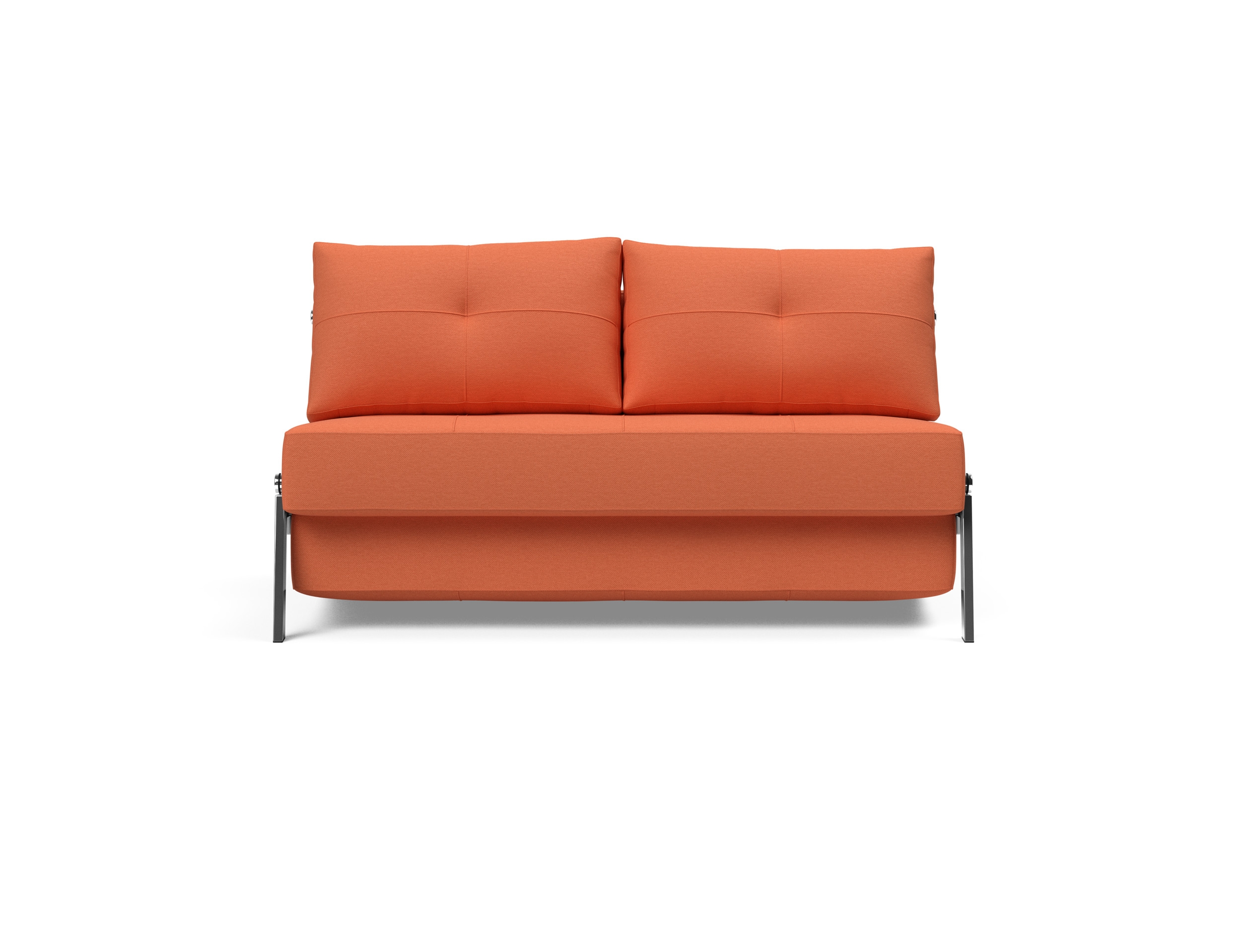 Cubed Deluxe Fabric Sofa Bed w/Chrome Legs, Full Size