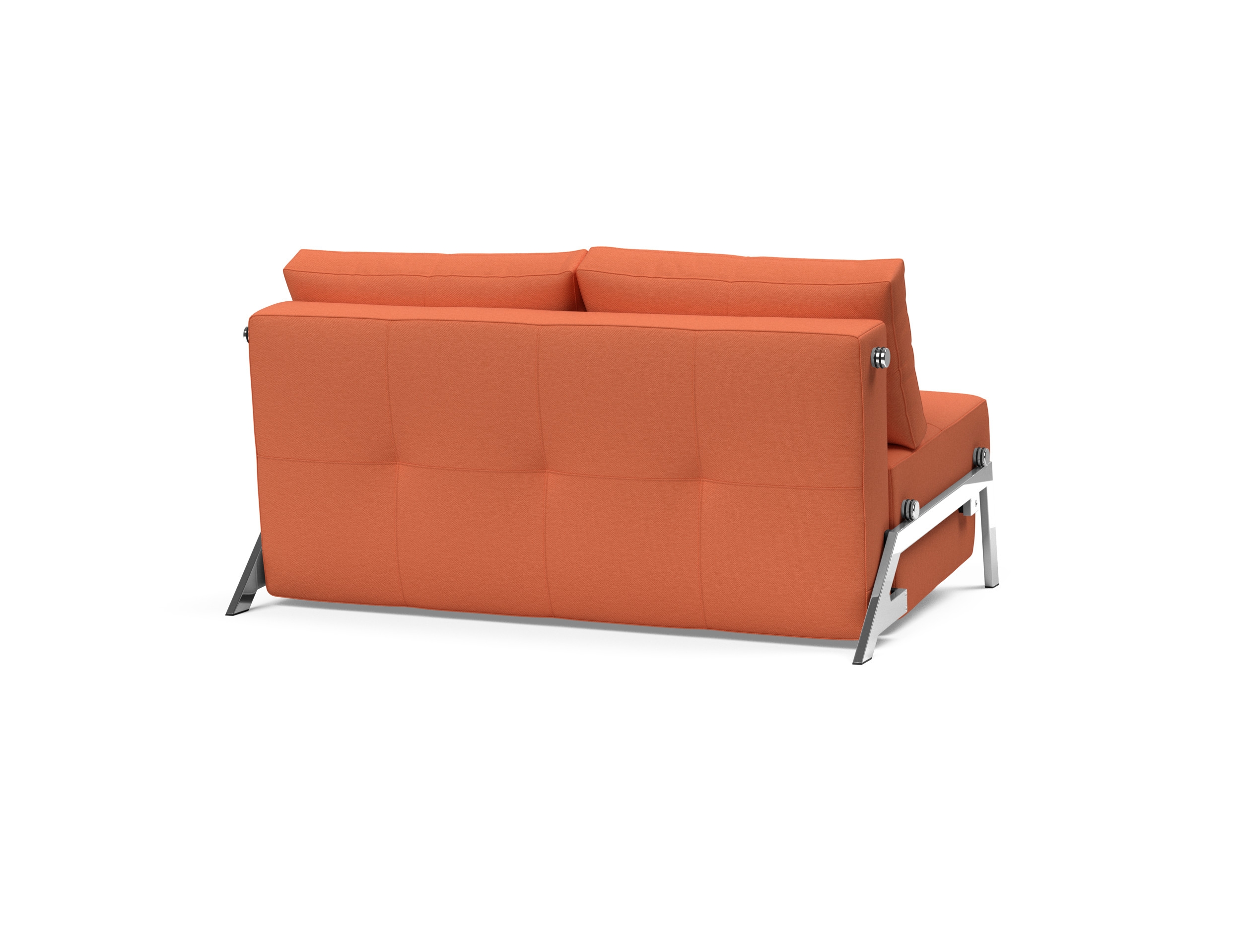 Cubed Deluxe Fabric Sofa Bed w/Chrome Legs, Full Size