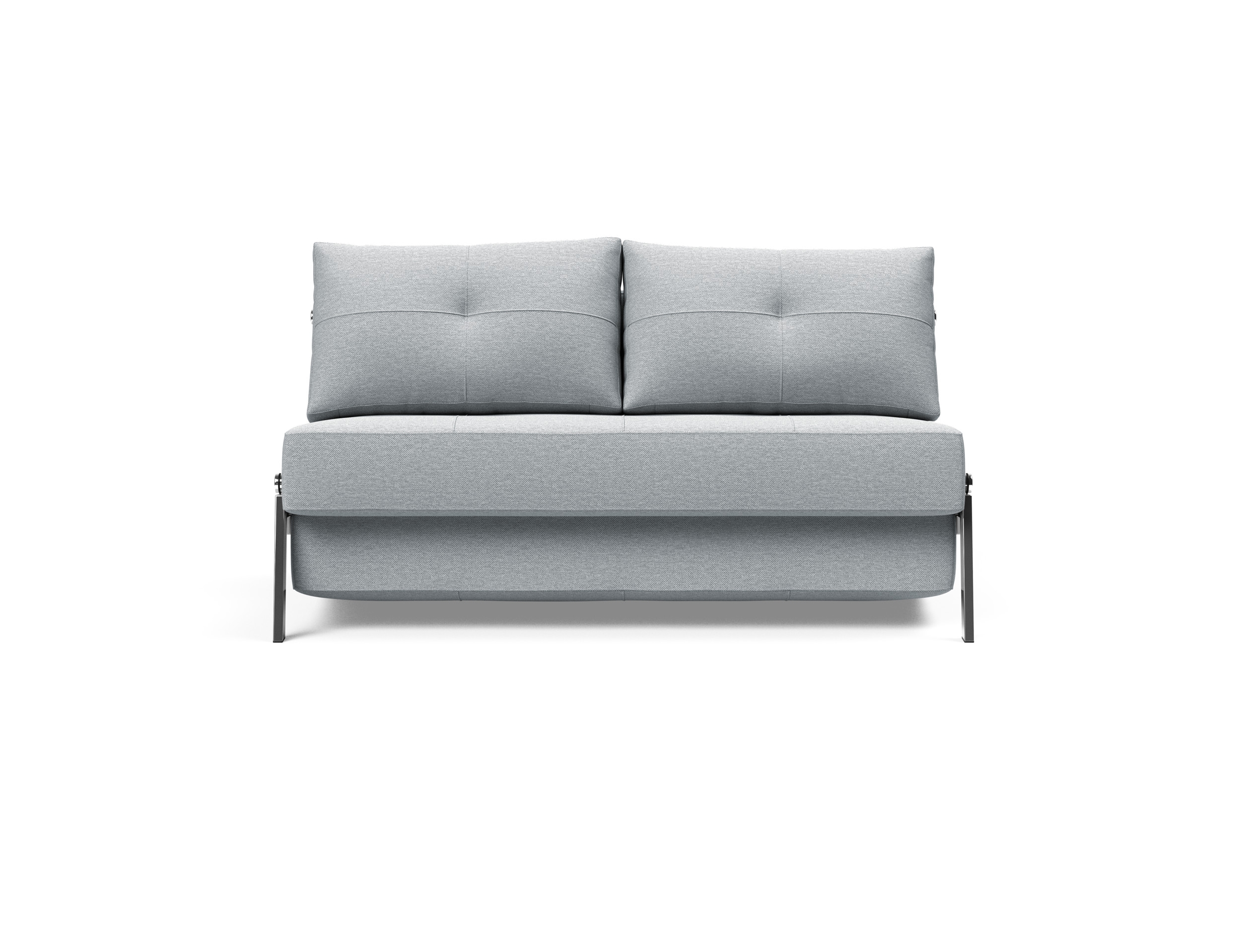 Cubed Deluxe Fabric Sofa Bed w/Chrome Legs, Full Size