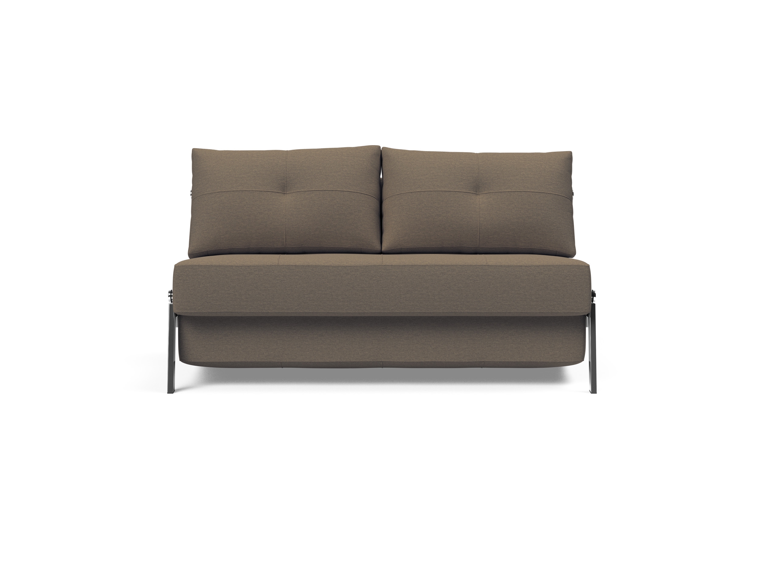 Cubed Deluxe Fabric Sofa Bed w/Chrome Legs, Full Size