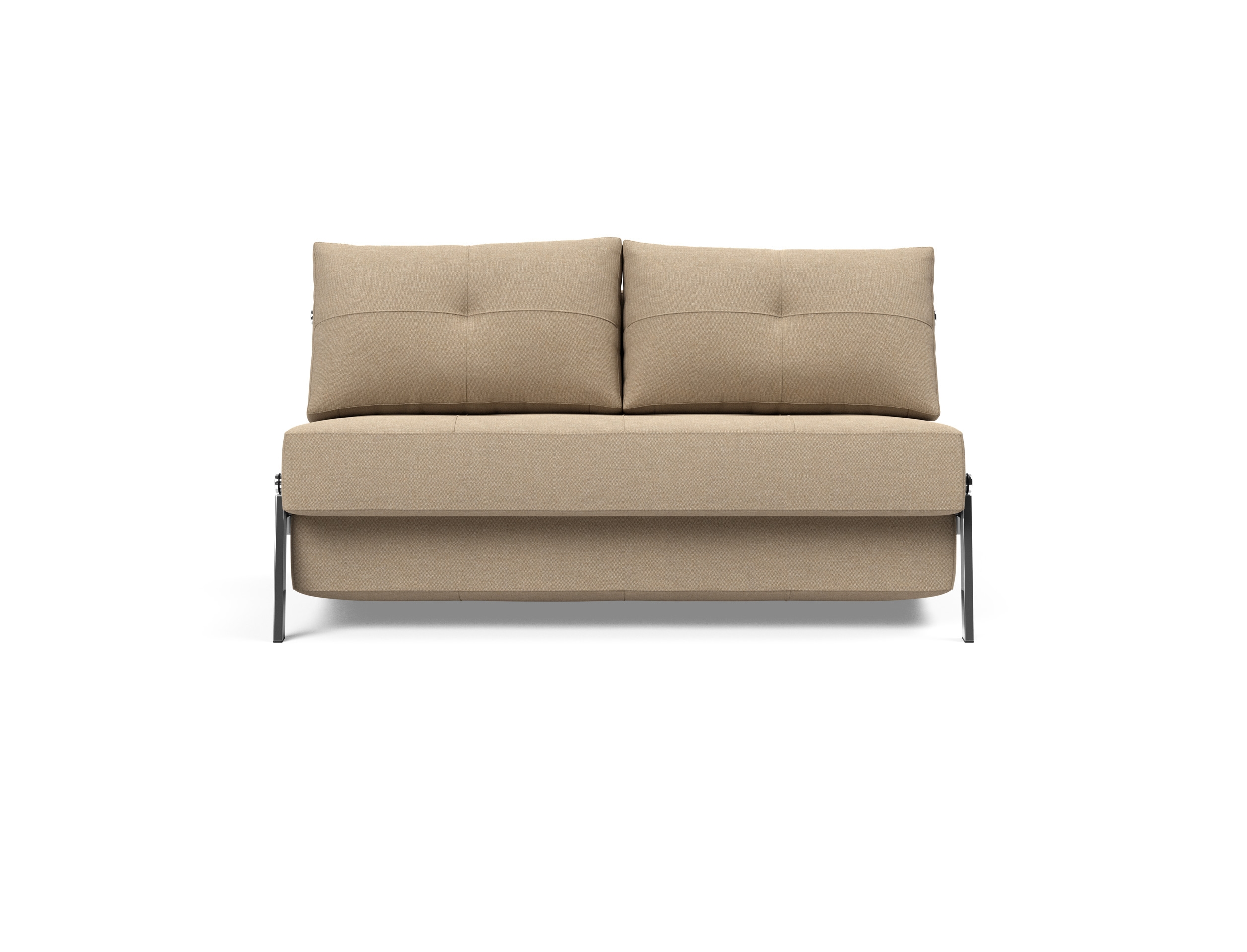 Cubed Deluxe Fabric Sofa Bed w/Chrome Legs, Full Size