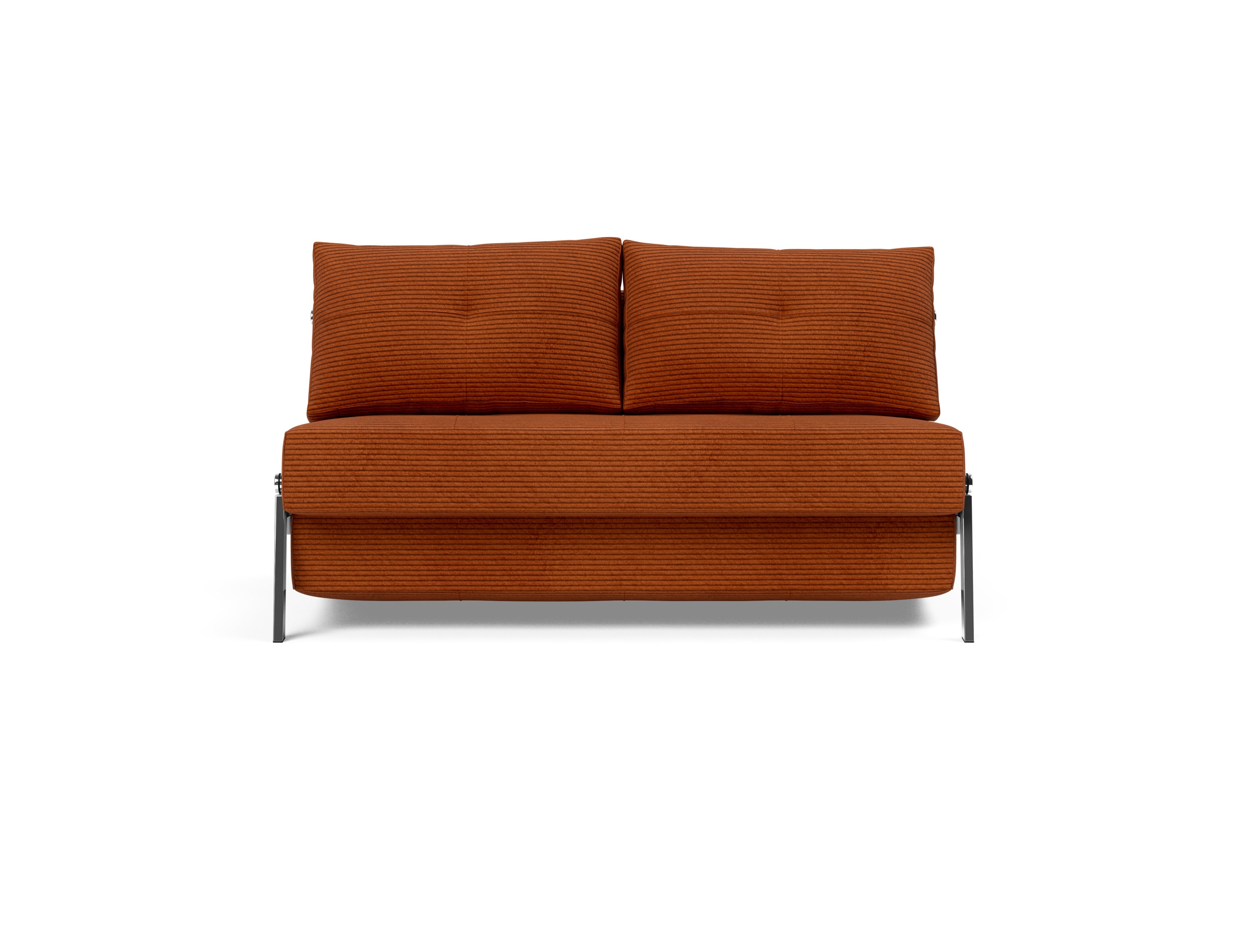 Cubed Deluxe Fabric Sofa Bed w/Chrome Legs, Full Size