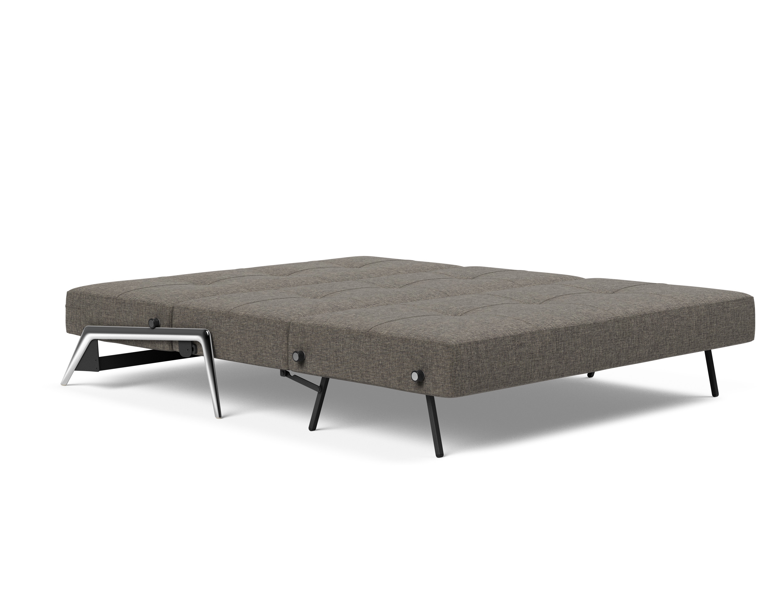 Cubed Deluxe Fabric Sofa Bed w/Aluminum Legs, Queen Size