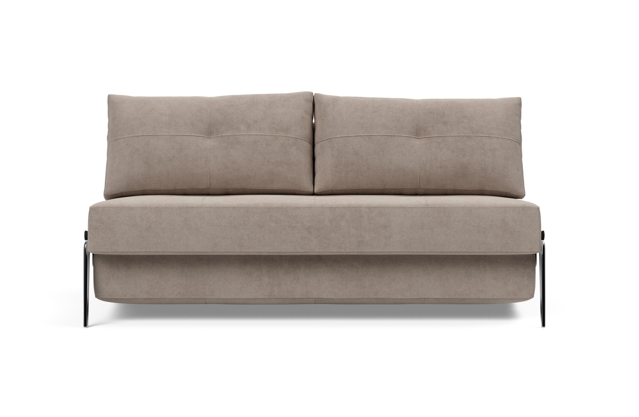 Cubed Deluxe Fabric Sofa Bed w/Aluminum Legs, Queen Size