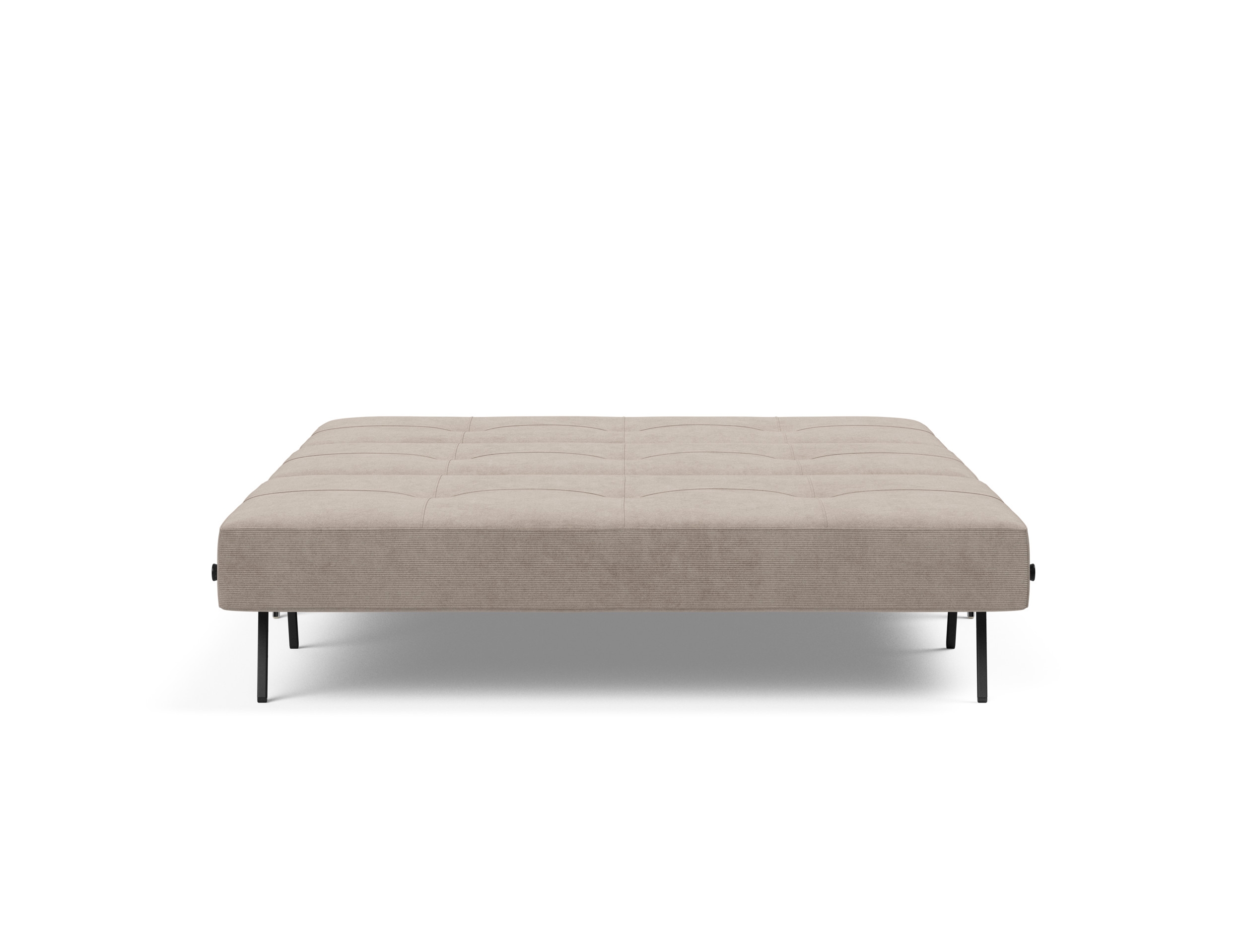 Cubed Deluxe Fabric Sofa Bed w/Aluminum Legs, Queen Size