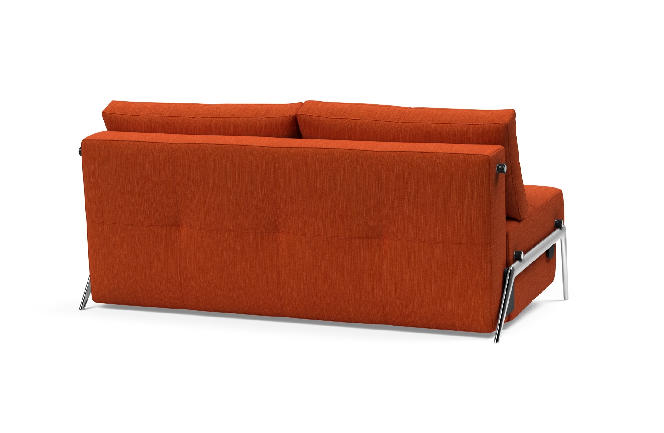 Cubed Deluxe Fabric Sofa Bed w/Aluminum Legs, Queen Size