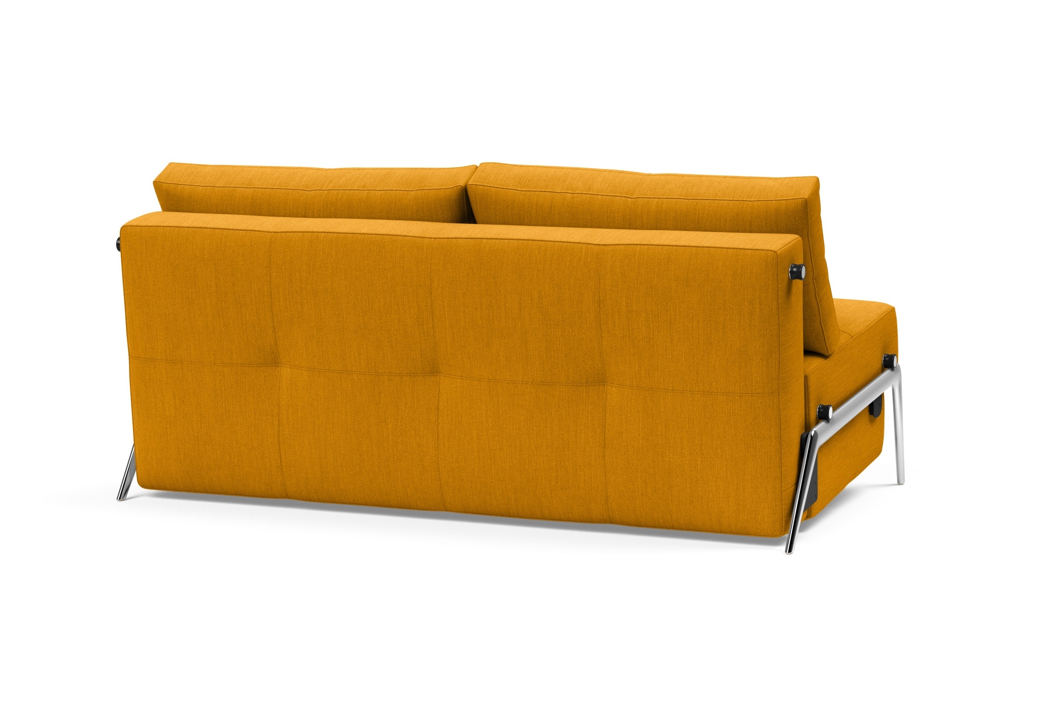 Cubed Deluxe Fabric Sofa Bed w/Aluminum Legs, Queen Size
